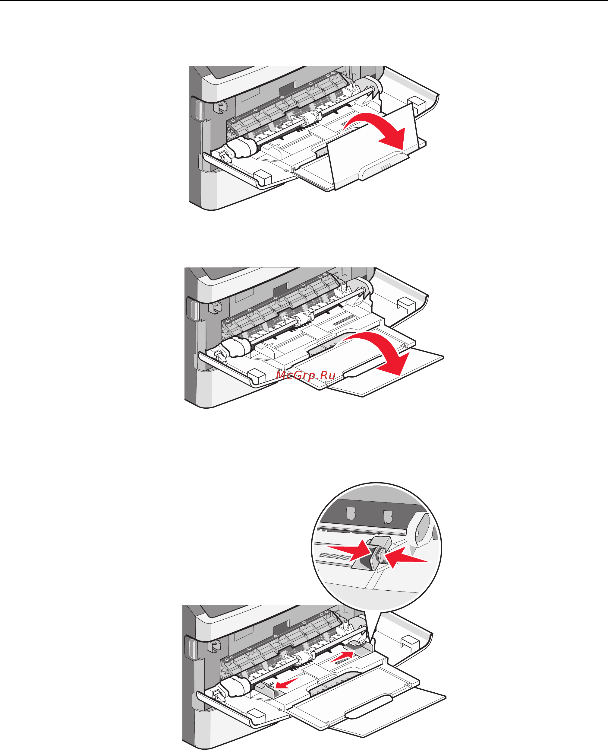 Lexmark X464de [88/354] Загрузка многоцелевого устройства подачи