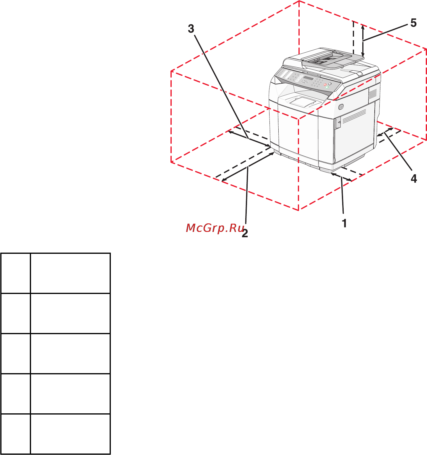 Lexmark X502n [124/163] Перемещение принтера