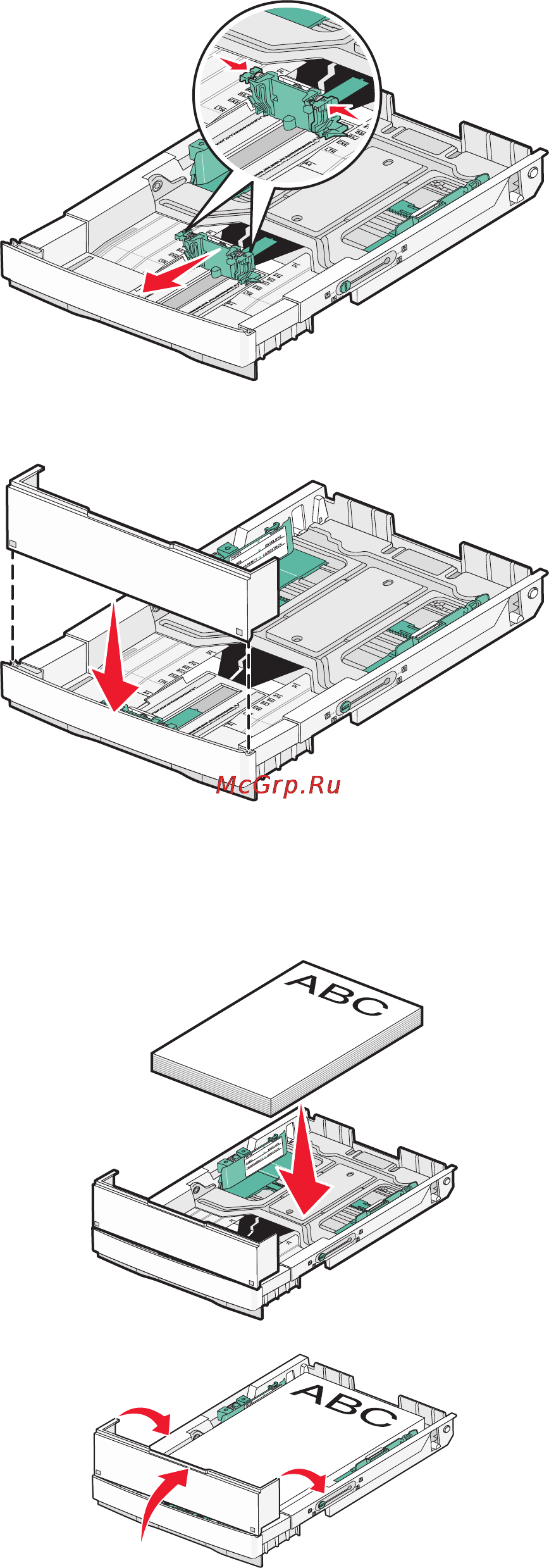 Lexmark X502n Инструкция по эксплуатации онлайн [37/163] 57901