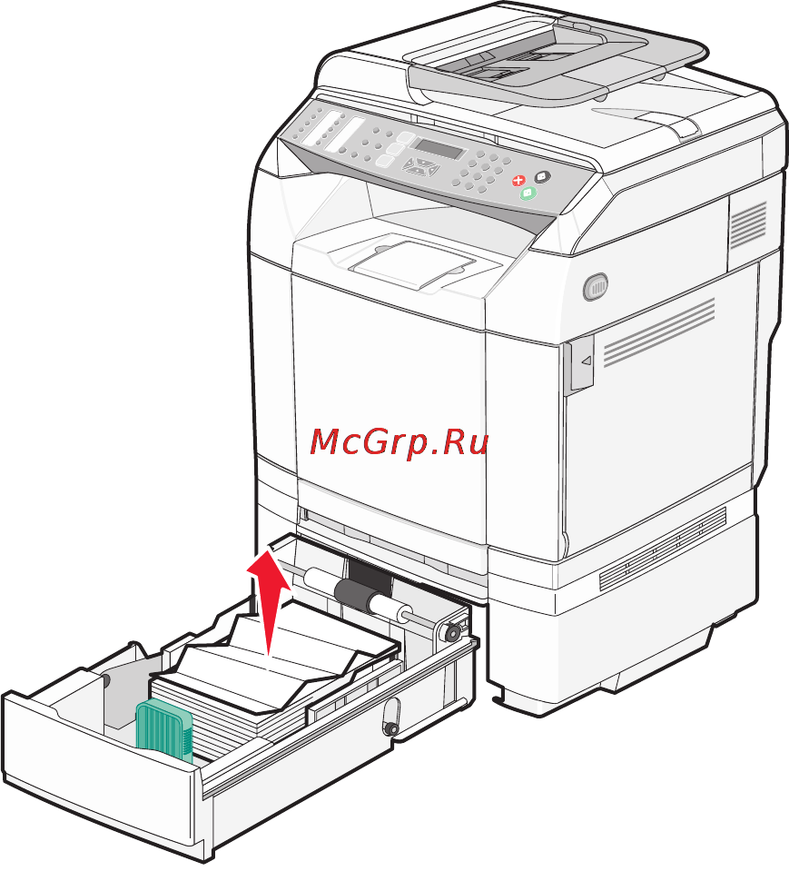 Lexmark X502n [81/163] Устранение замятий при подаче из лотка 2