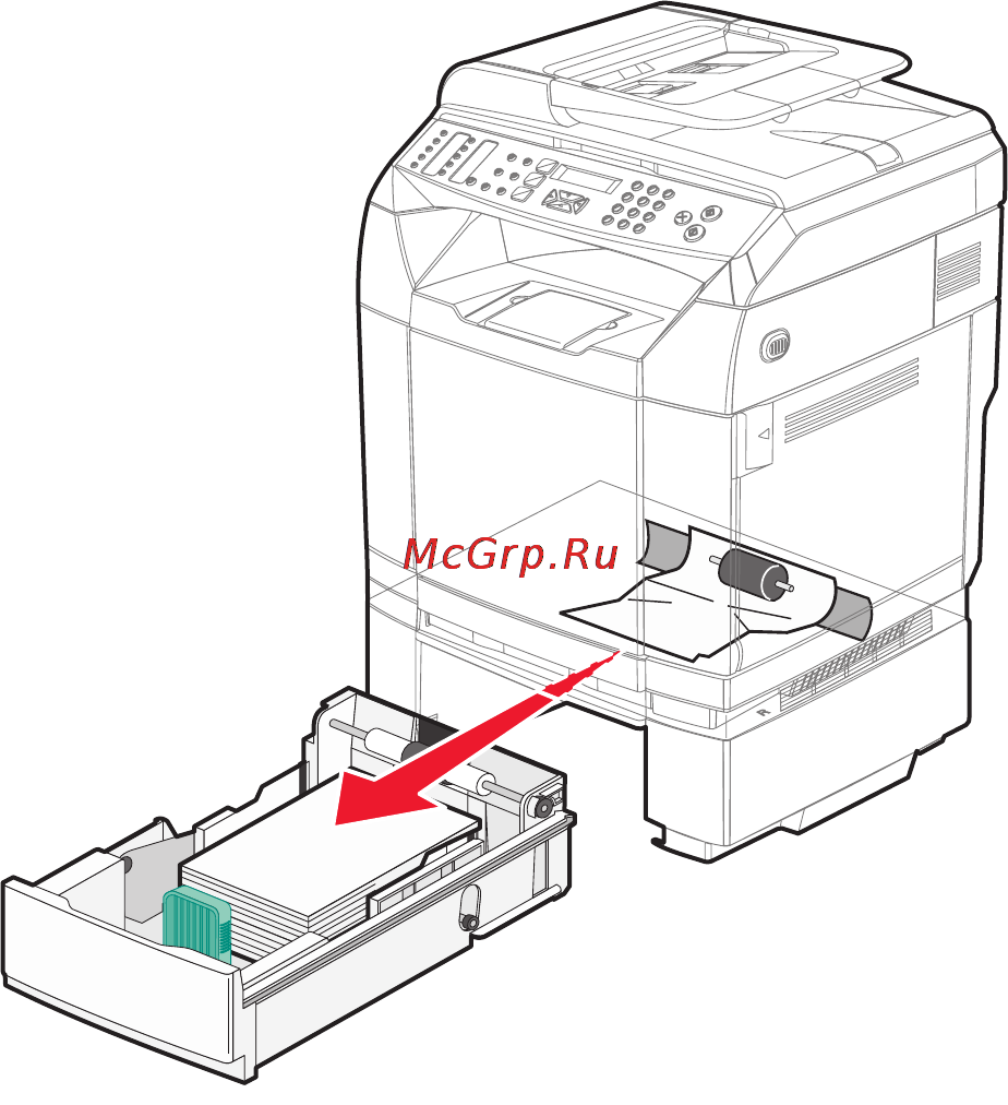 Lexmark X502n Инструкция по эксплуатации онлайн [82/163] 57901