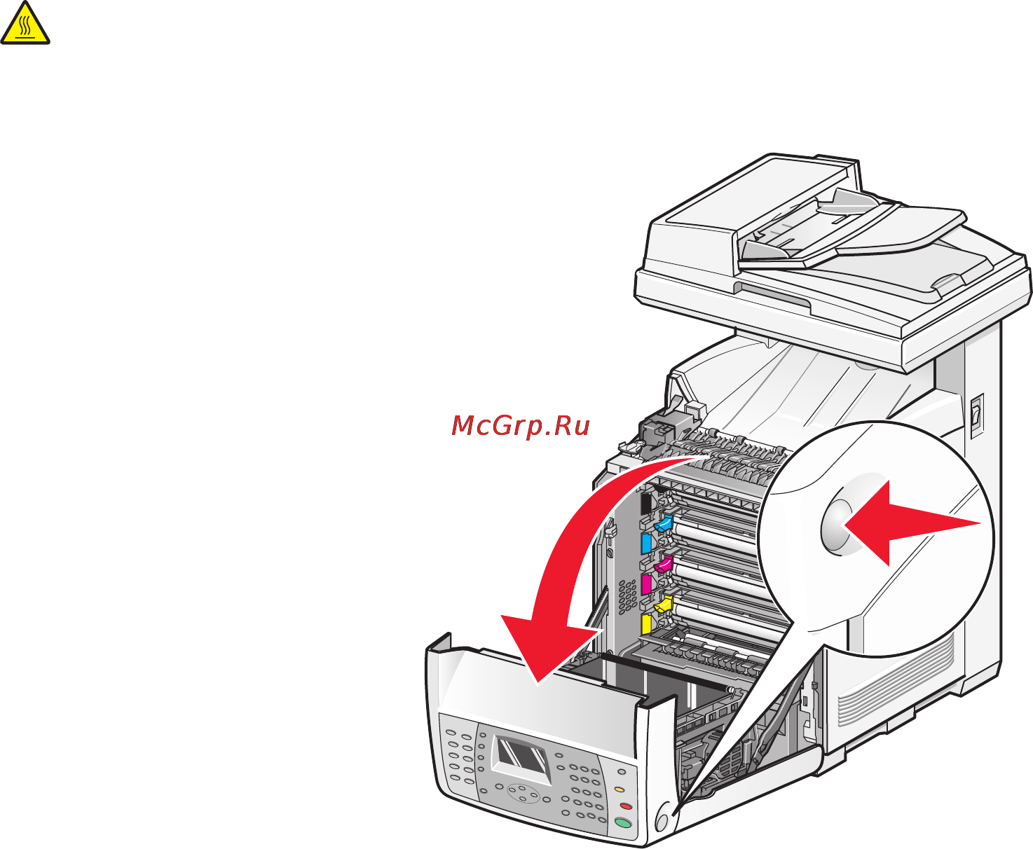 Lexmark X560n [129/229] Устранение замятий в устройстве двусторонней печати