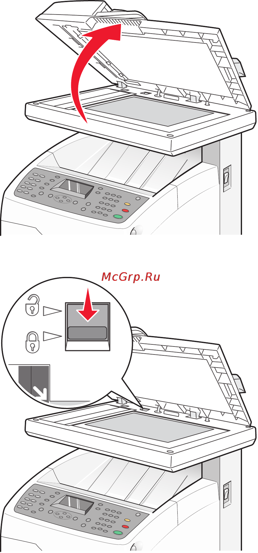 Lexmark X560n [181/229] Блокировка сканера