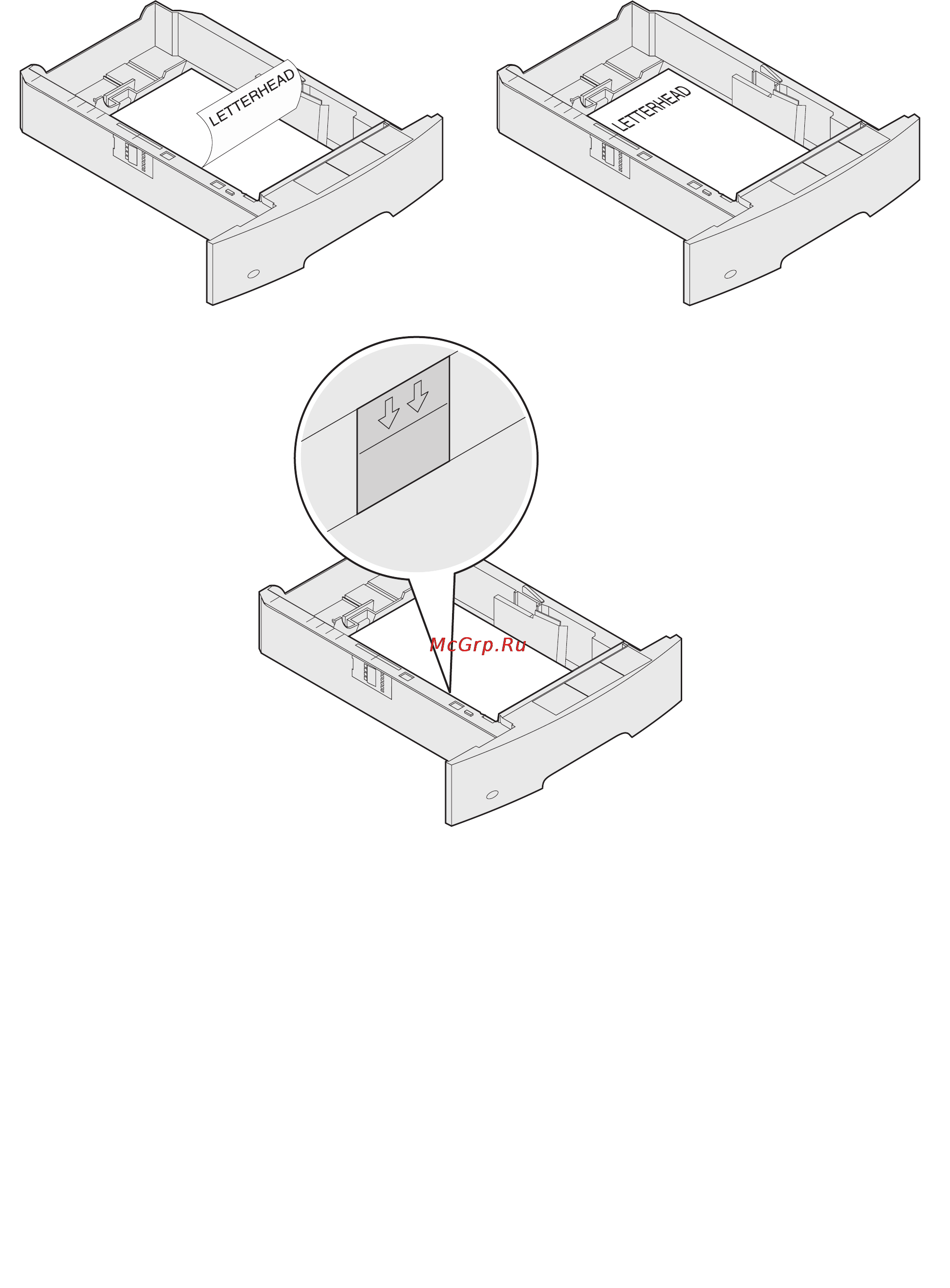 Lexmark X642e [89/202] Вставьте лоток в мфп