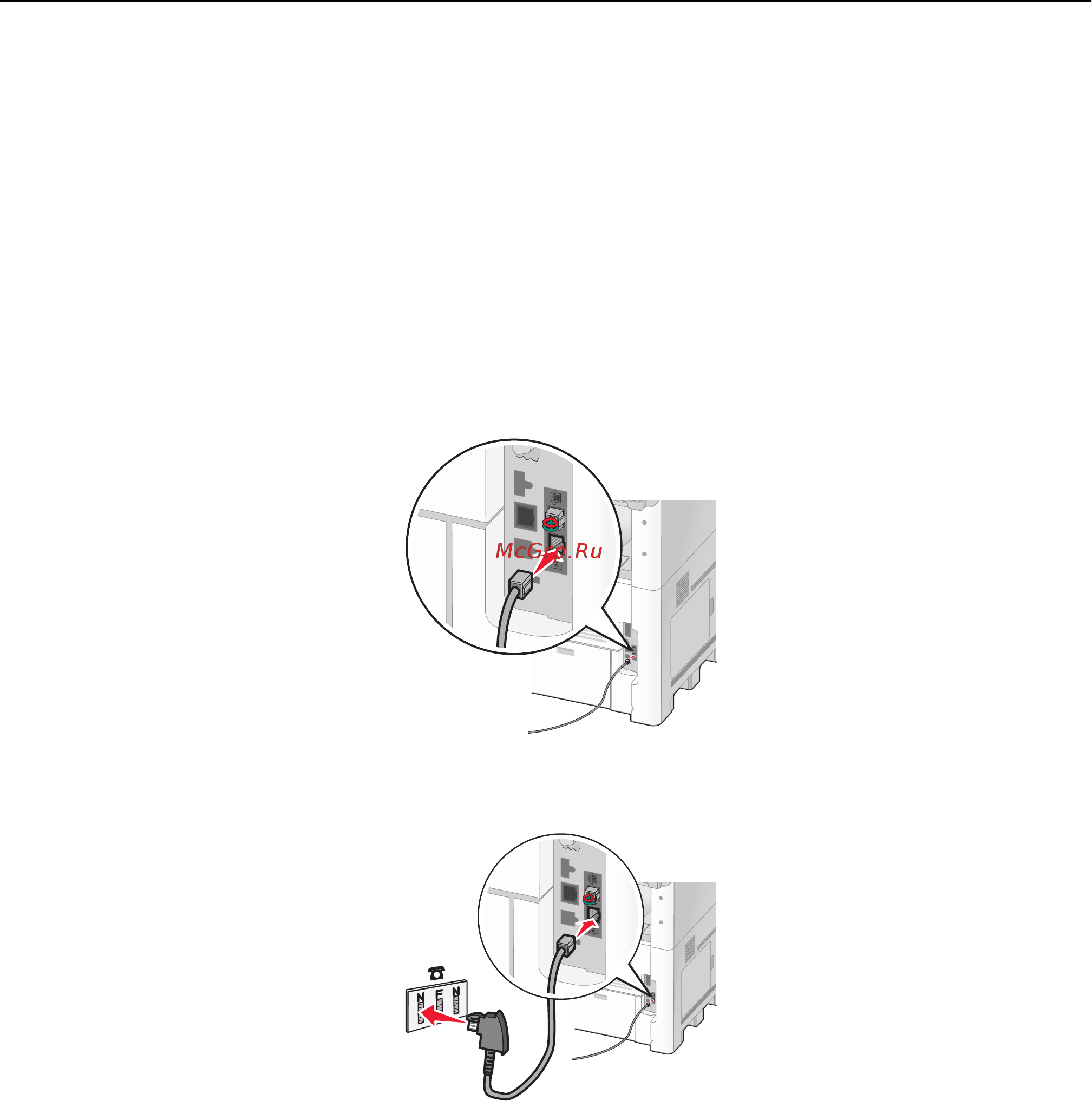 Lexmark X658de [62/336] Непосредственное подключение к настенной телефонной розетке в германии