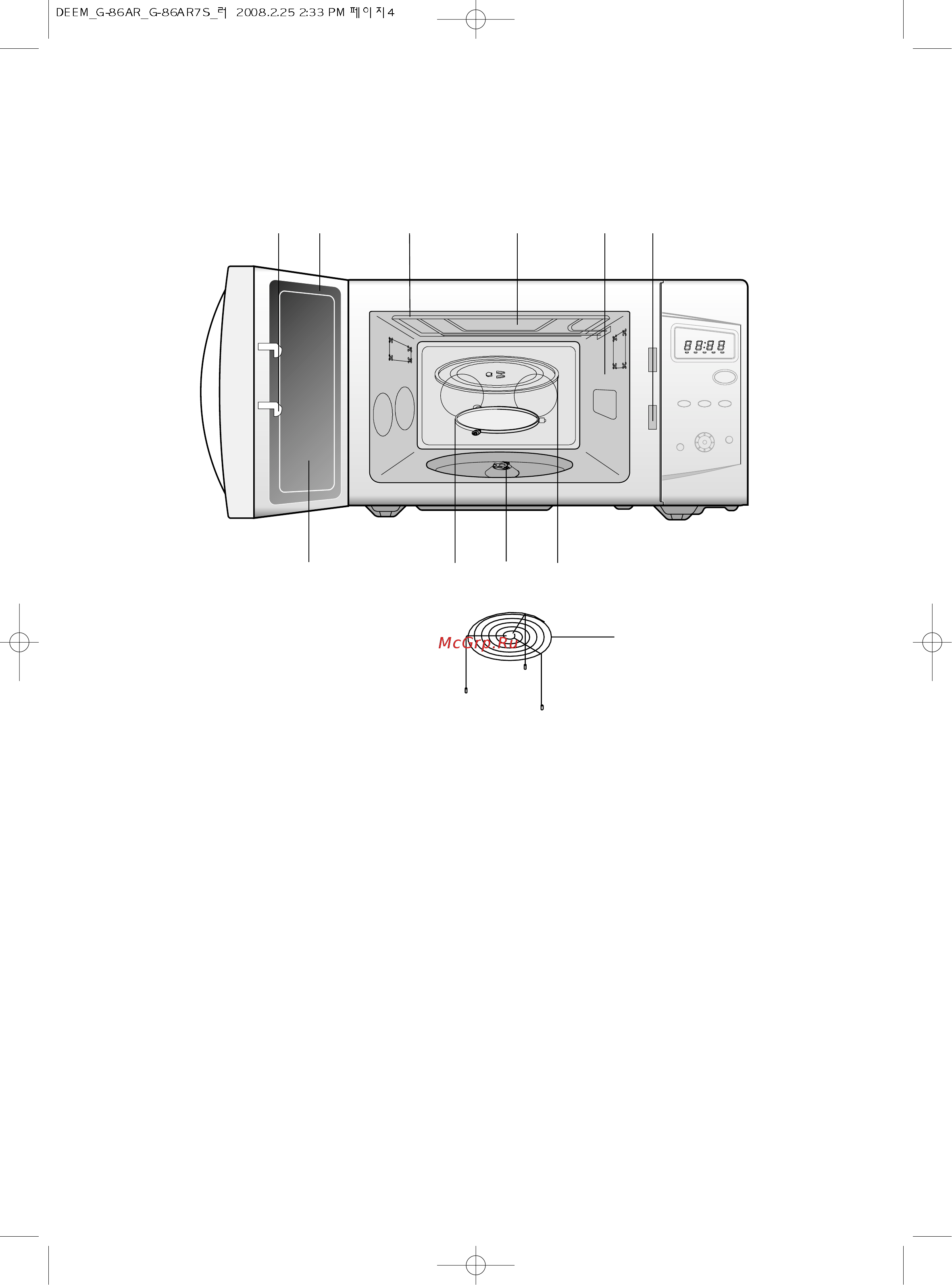 Daewoo Electronics KOG-86AR [6/36] Внешний вид и особенности печи