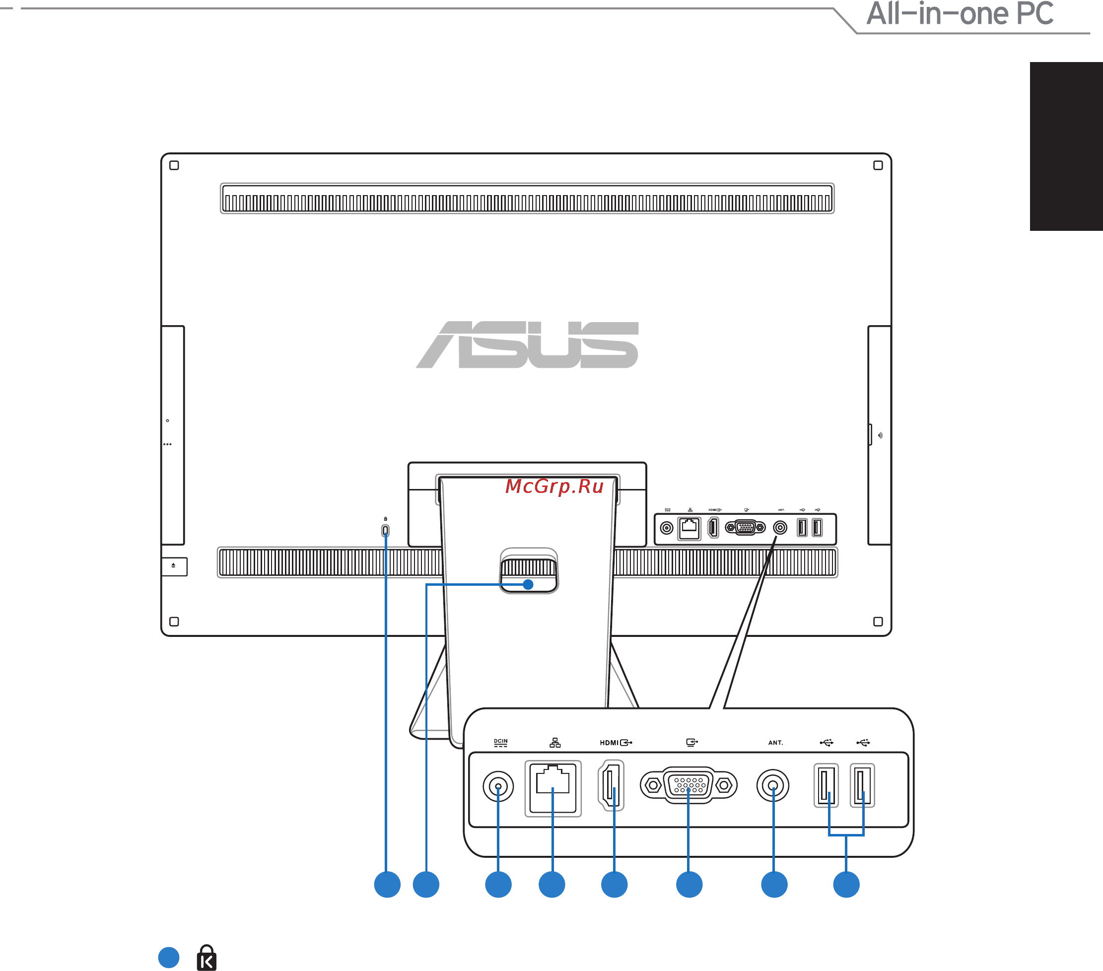 Asus ET2700INKS [17/44] Вид сзади