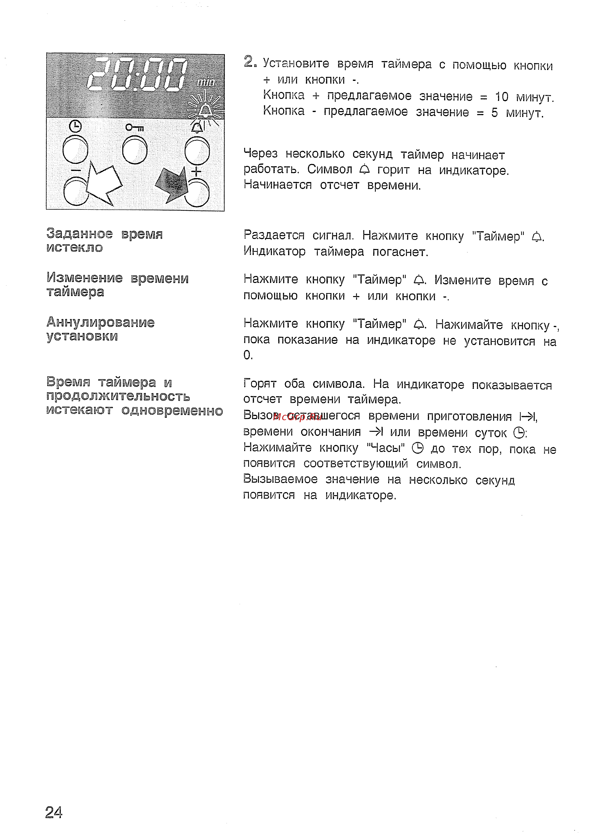 Bosch HBN532 EO [28/60] Время таймера и продолжительность истекают одновременно
