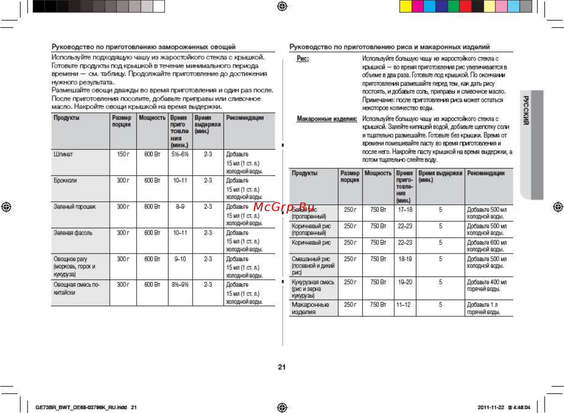 Samsung GE73BR Инструкция по эксплуатации онлайн [21/32] 58410