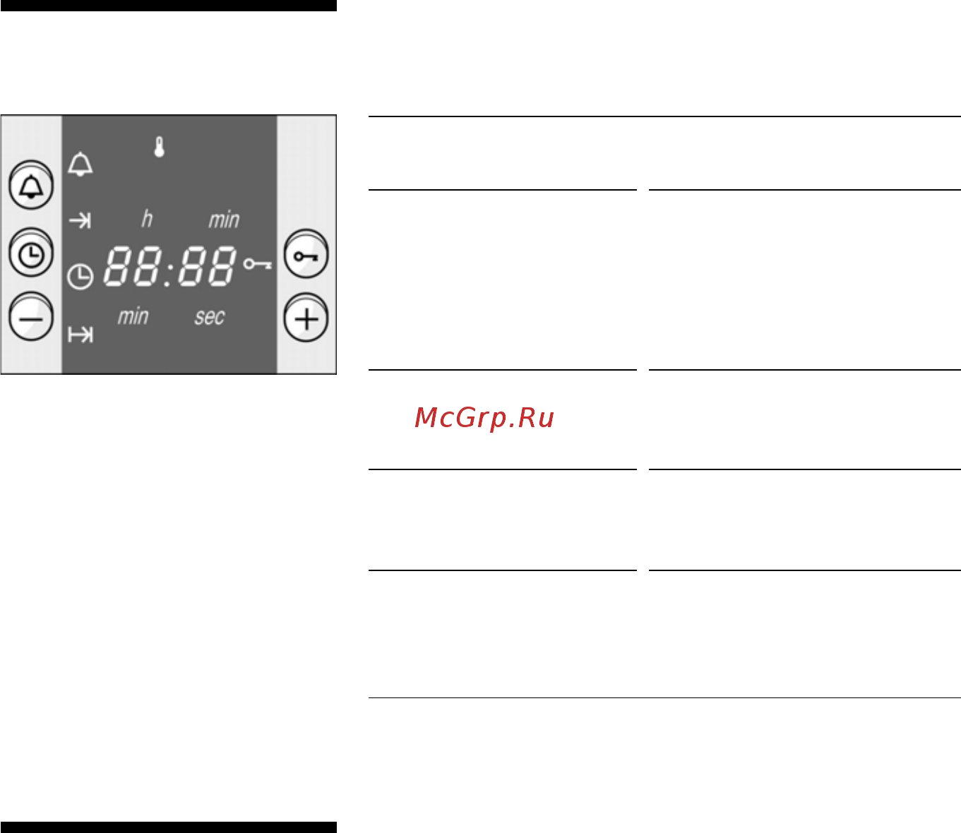 Bosch HBN 330551 [10/62] Дисплей и кнопки управления