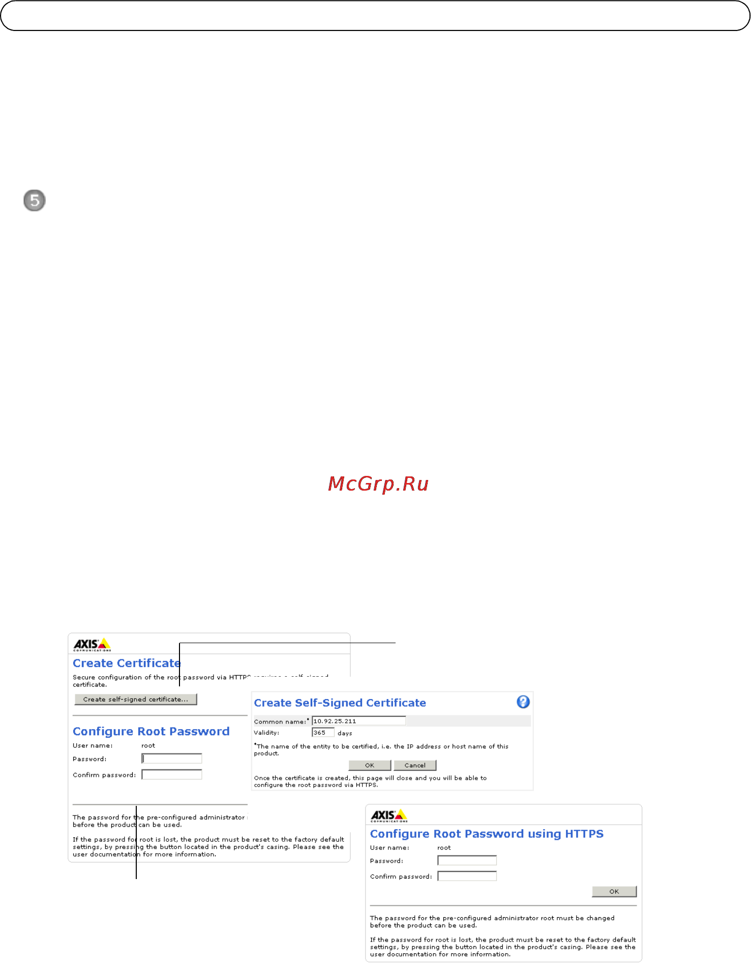Axis P3346 [32/104] Configuration du mot de passe
