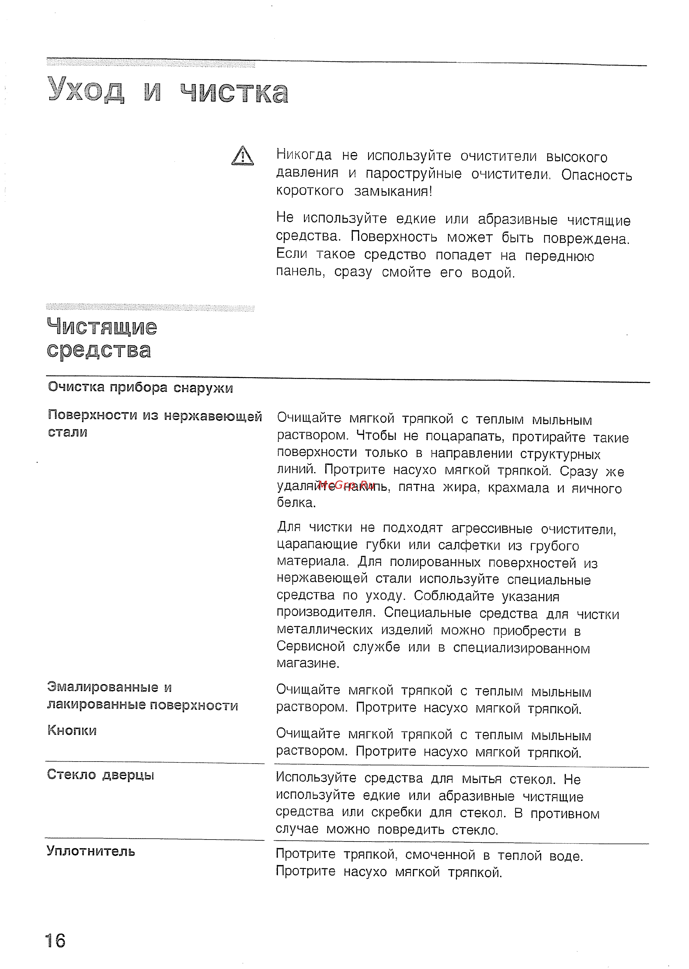 Bosch HBN 210 EO [20/44] Умод м чистка