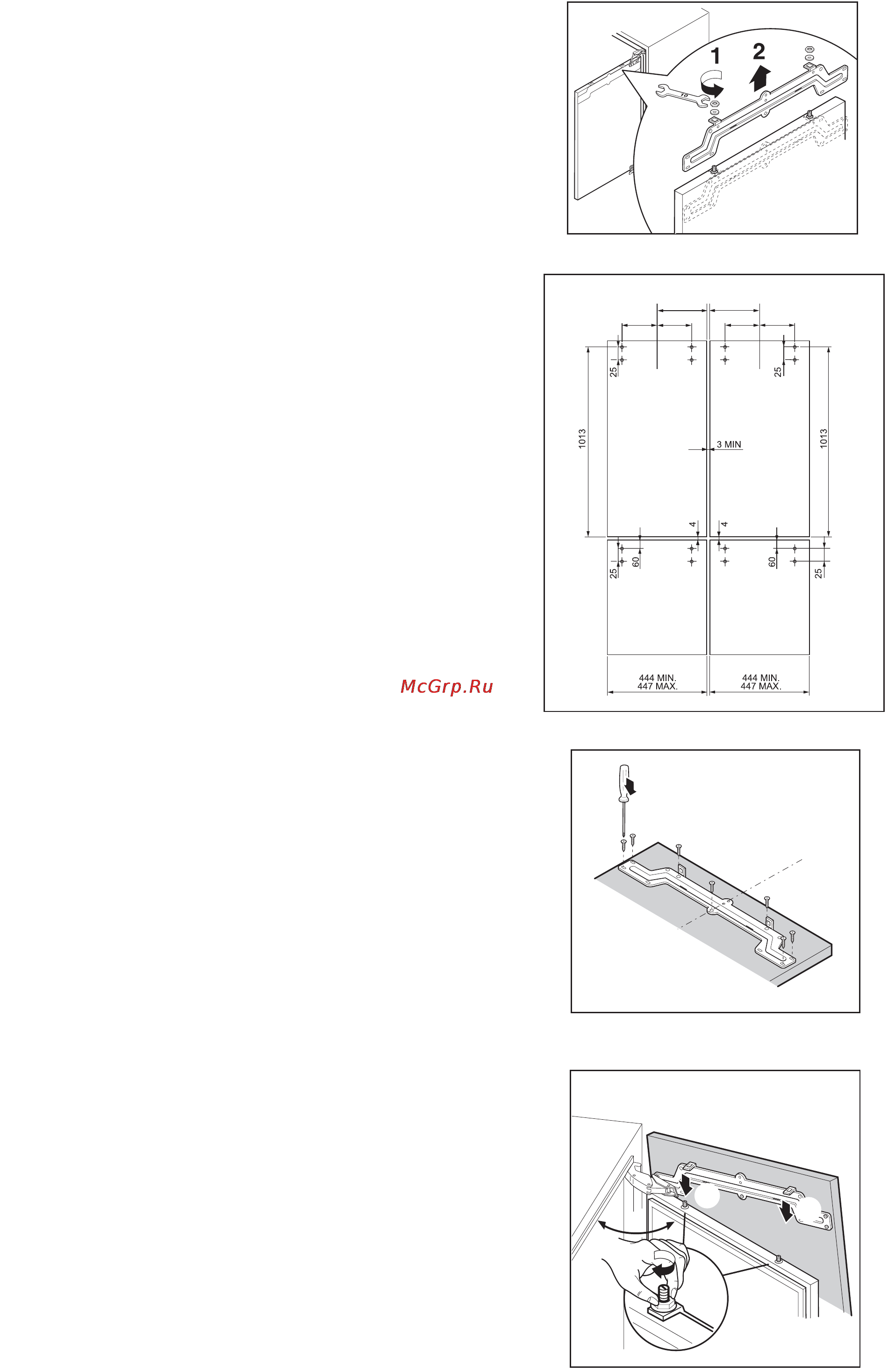 Zanussi ZJB 9476 [15/19] Монтаж дверных панелей