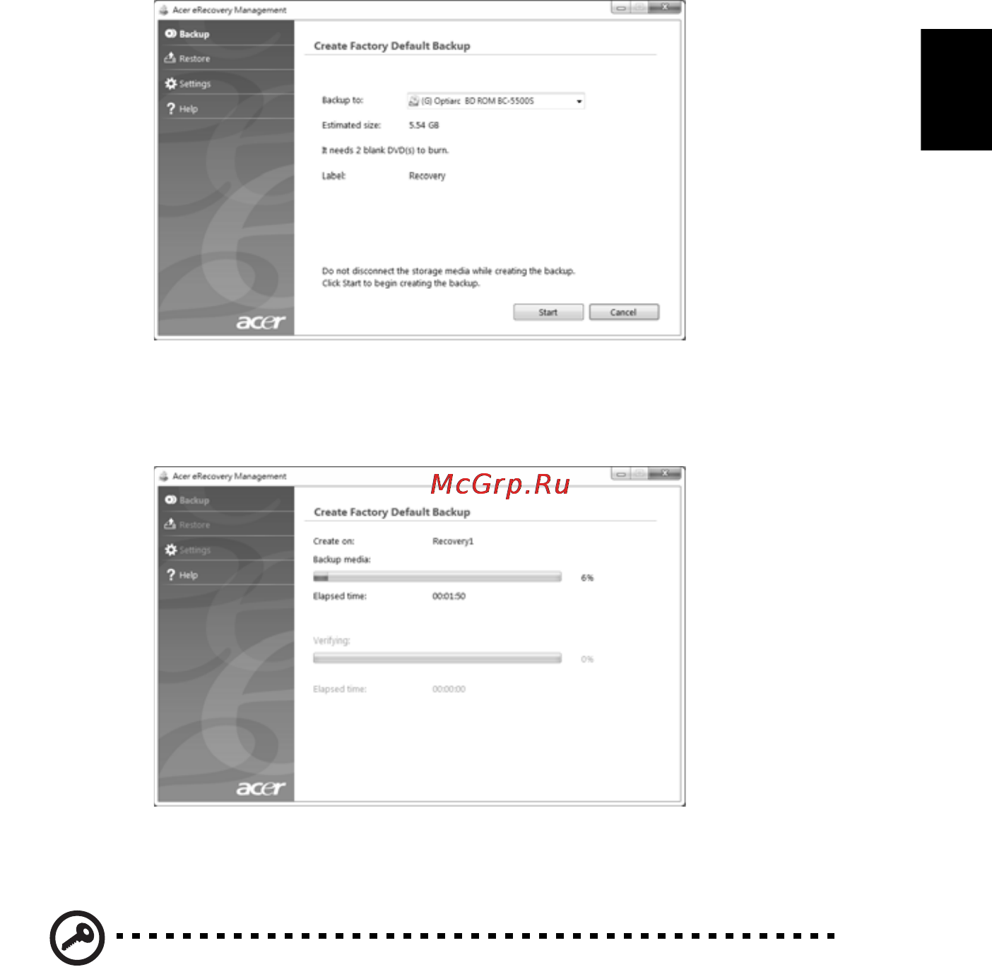 Acer Aspire 4830TG-2434G64Mnbb [33/78] Русский