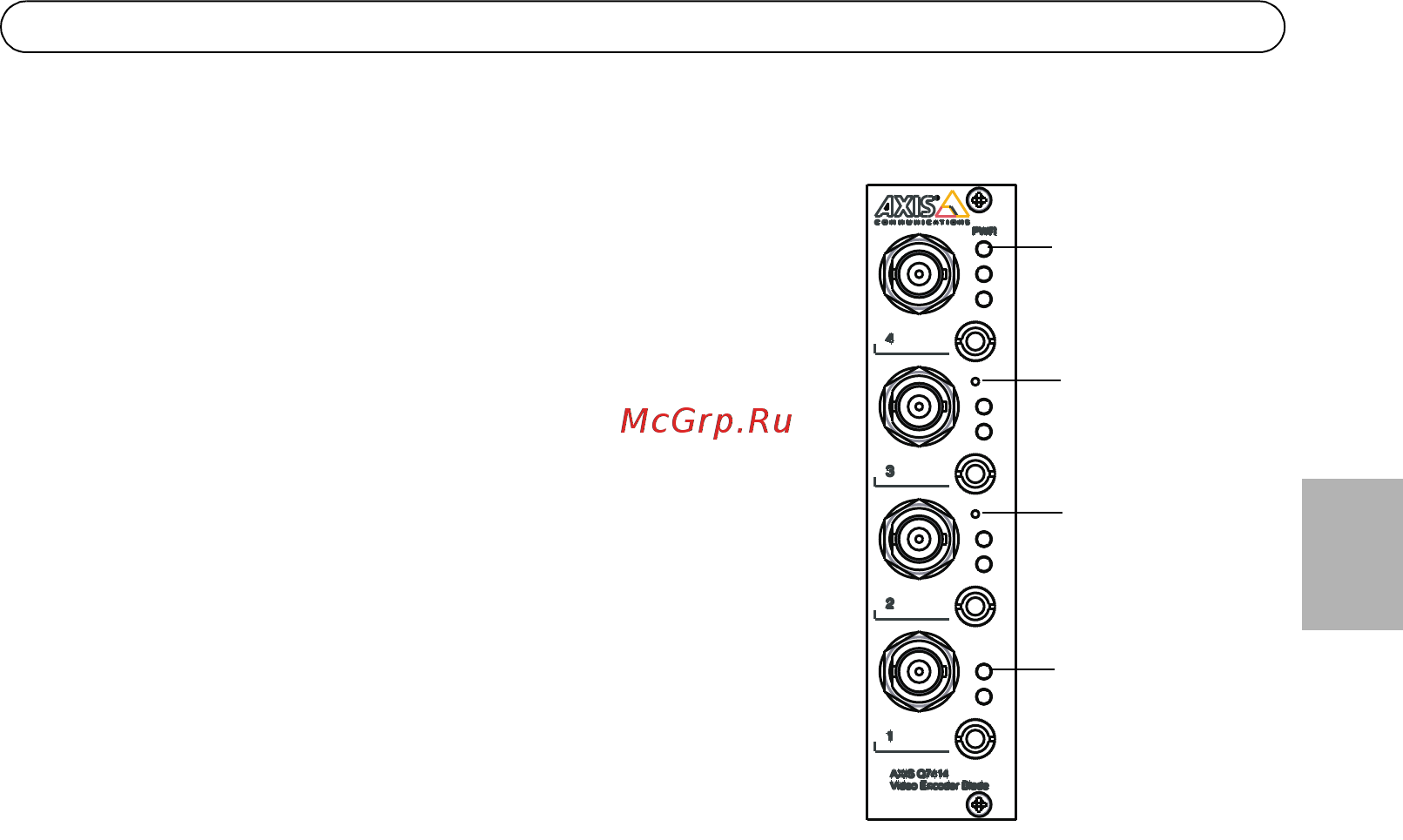 Axis Q7414 [19/22] Восстановление заводских настроек