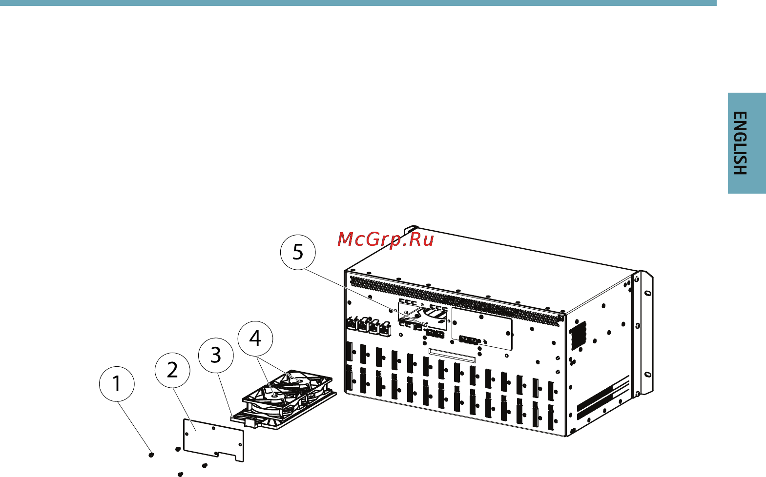 Axis Q7920 [15/90] Replacing a fan tray