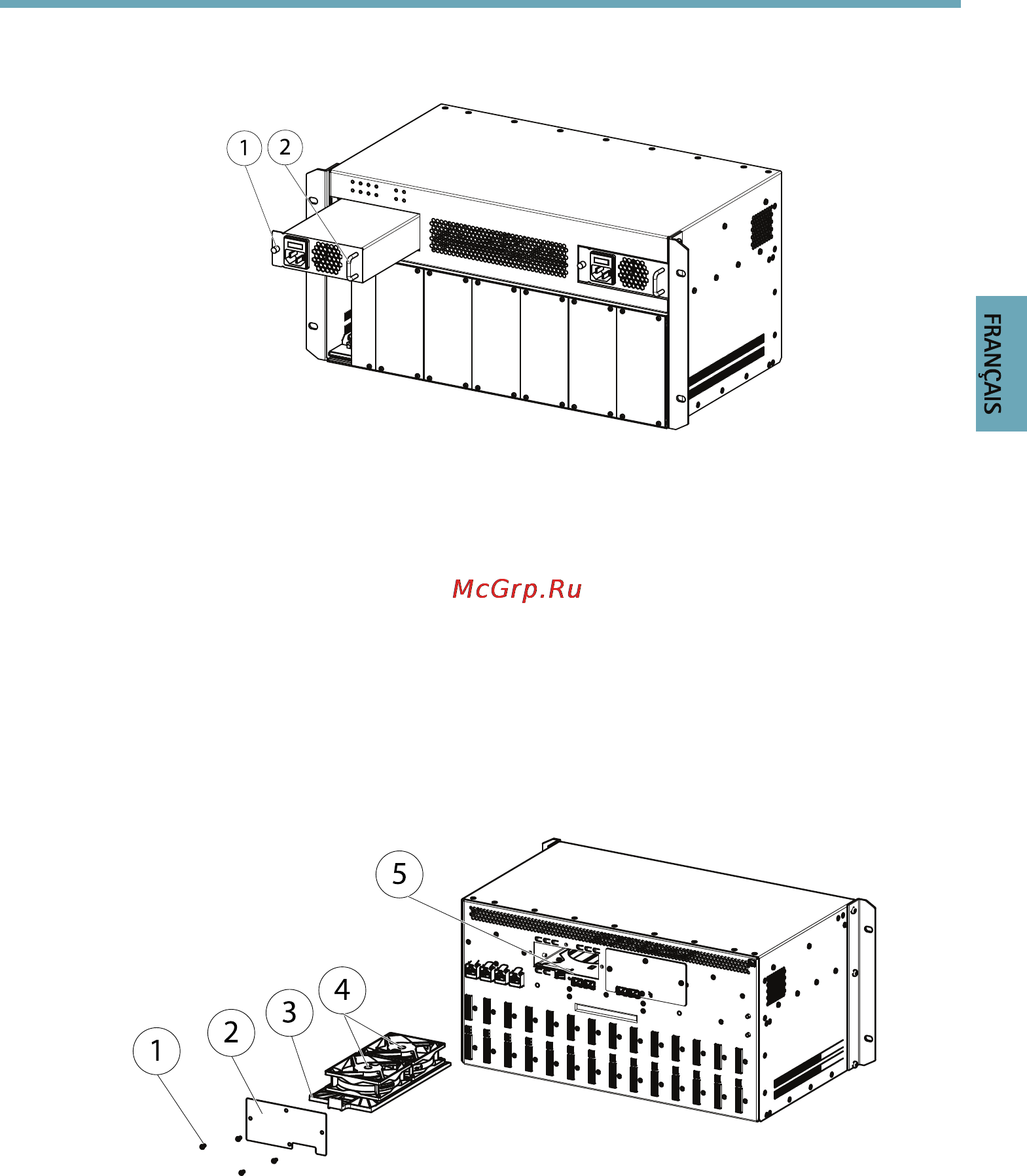Axis Q7920 [29/90] Remplacement d une alimentation