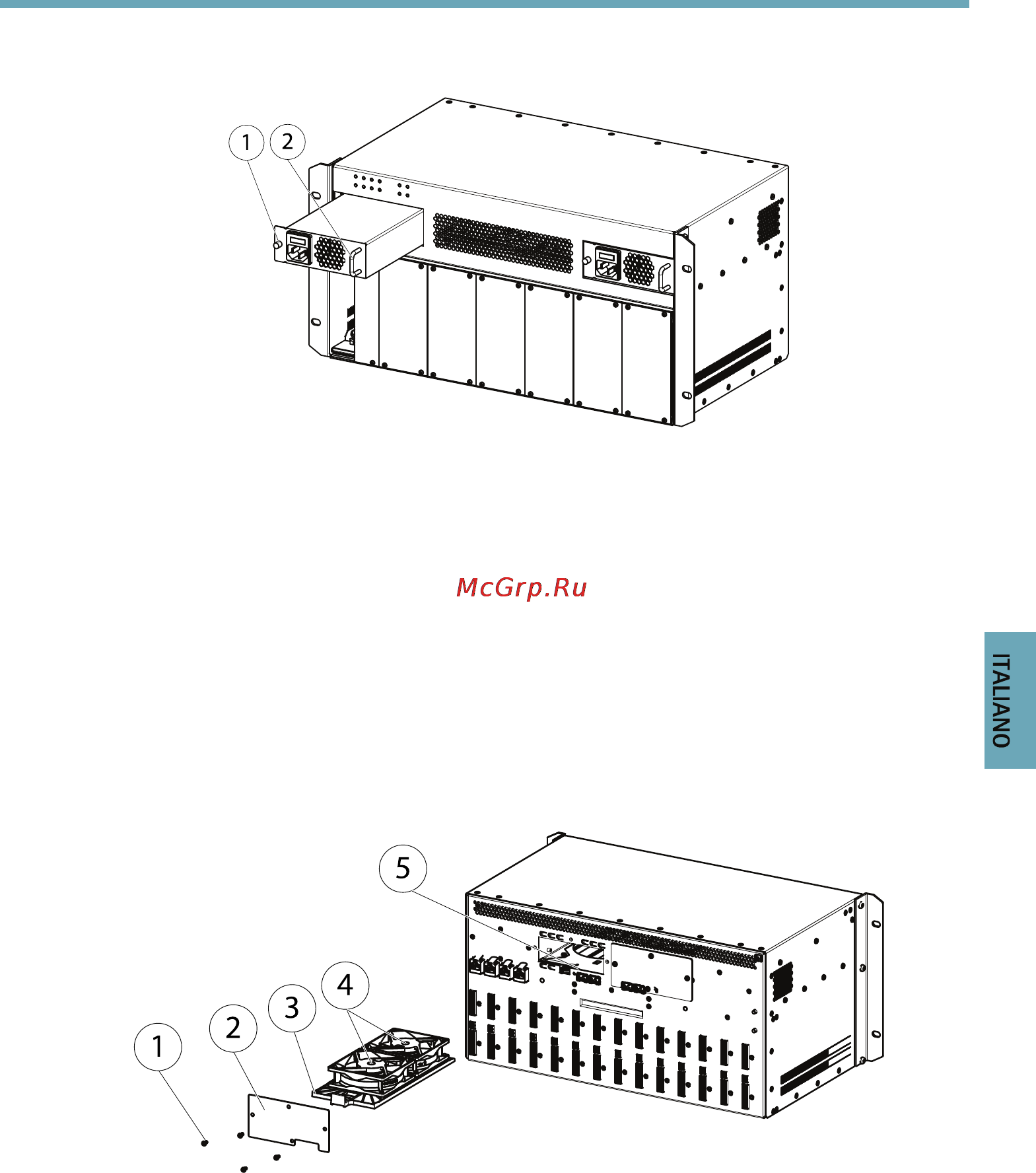 Axis Q7920 [57/90] Sostituzione dell alimentatore