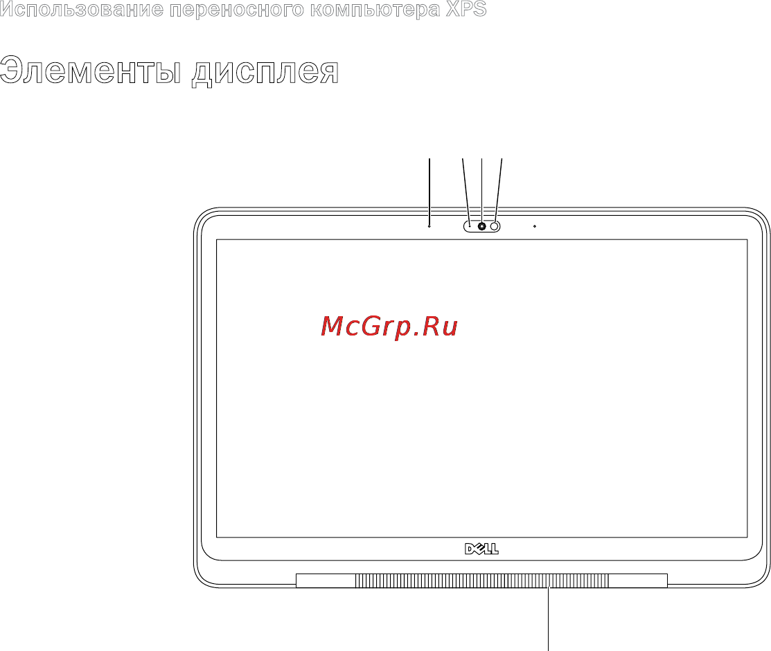 Dell XPS 15Z i5-2430 [42/106] Элементы дисплея