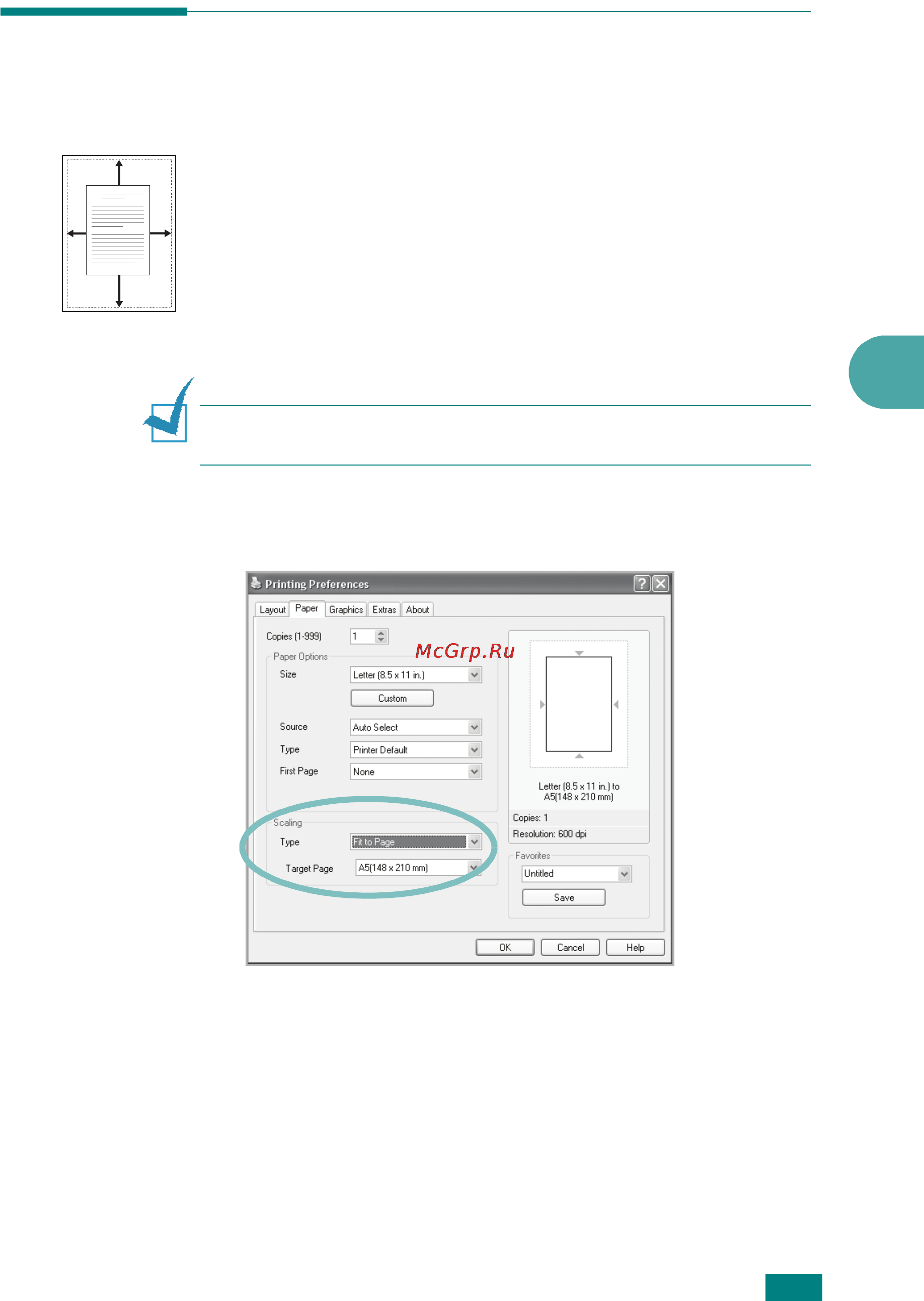 Ricoh Aficio BP20 [96/172] Fitting your document to a selected paper size