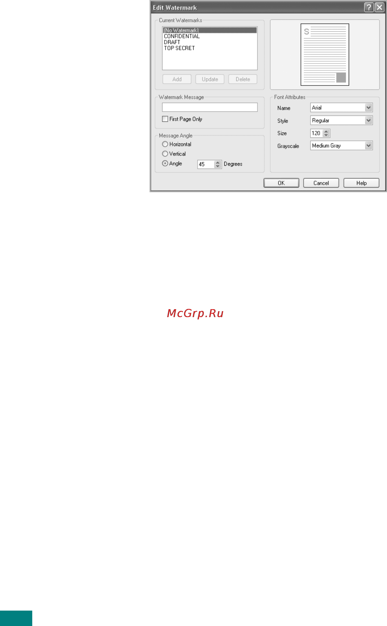 Ricoh Aficio BP20 [99/172] Creating a watermark