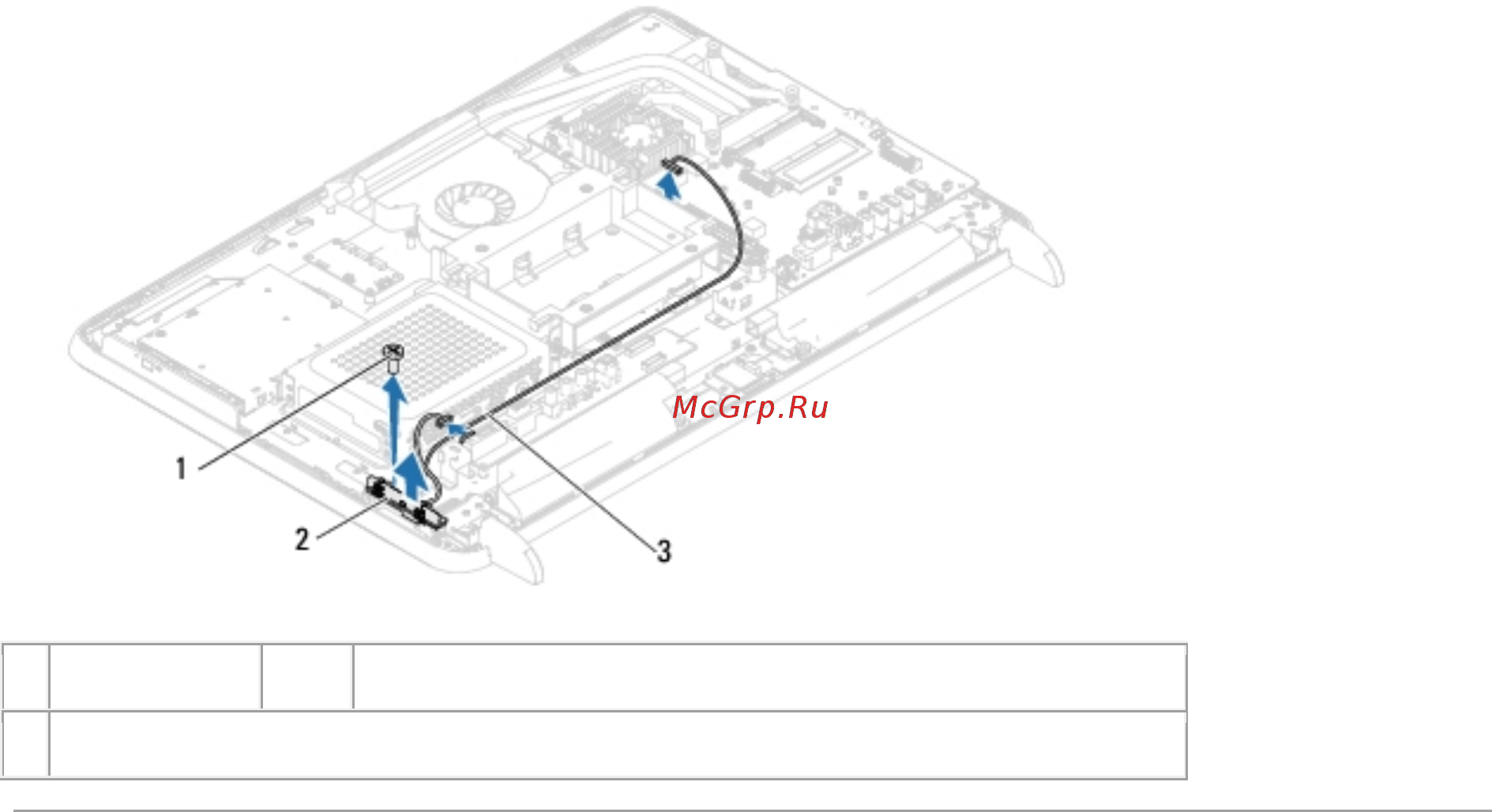 Alienware OptX AW2310 [63/94] Винт 2 плата кнопки питания