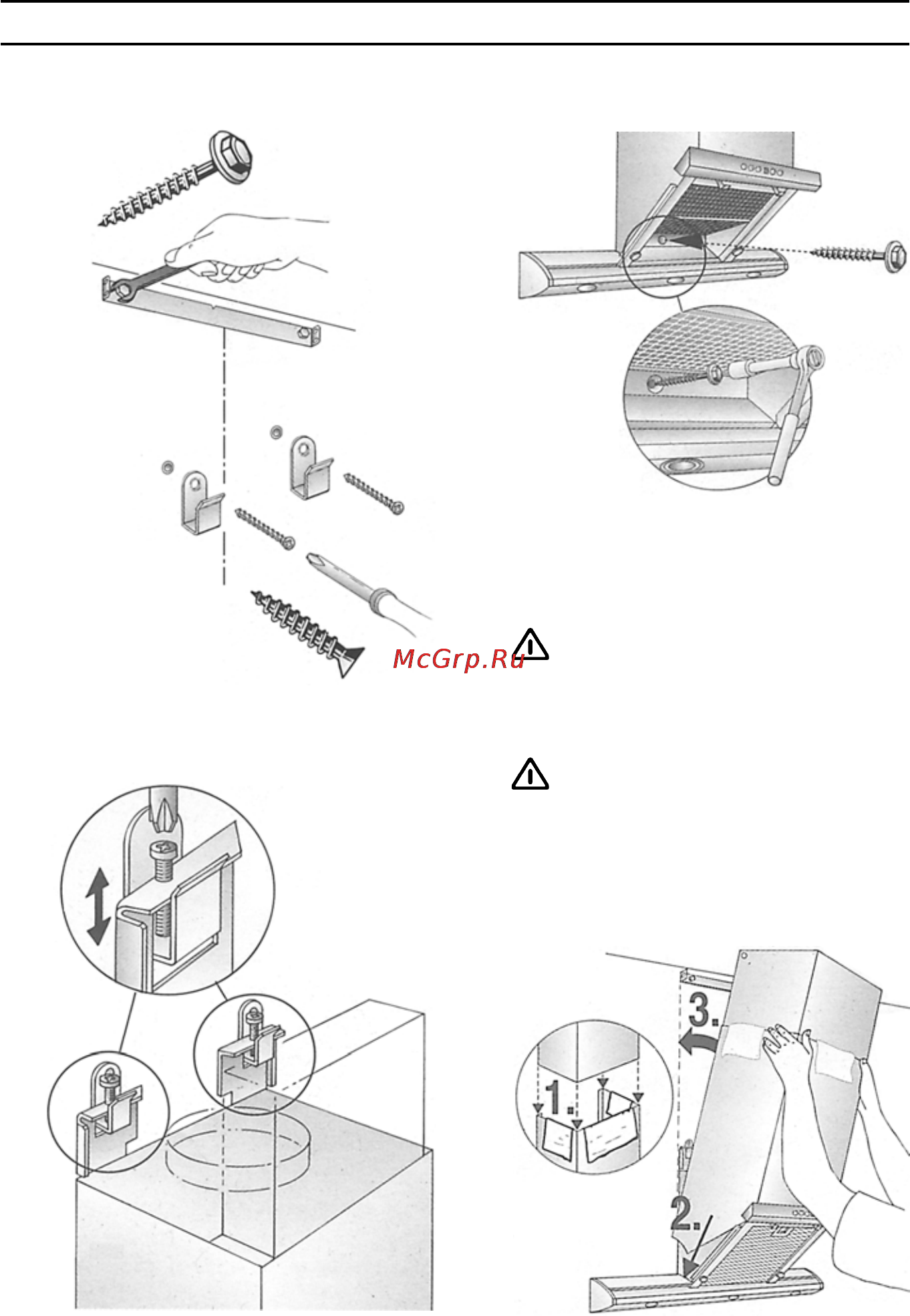 Bosch DKE 995F [12/14] Монтаж