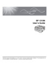 Ricoh Aficio SP 1210N Инструкция по эксплуатации