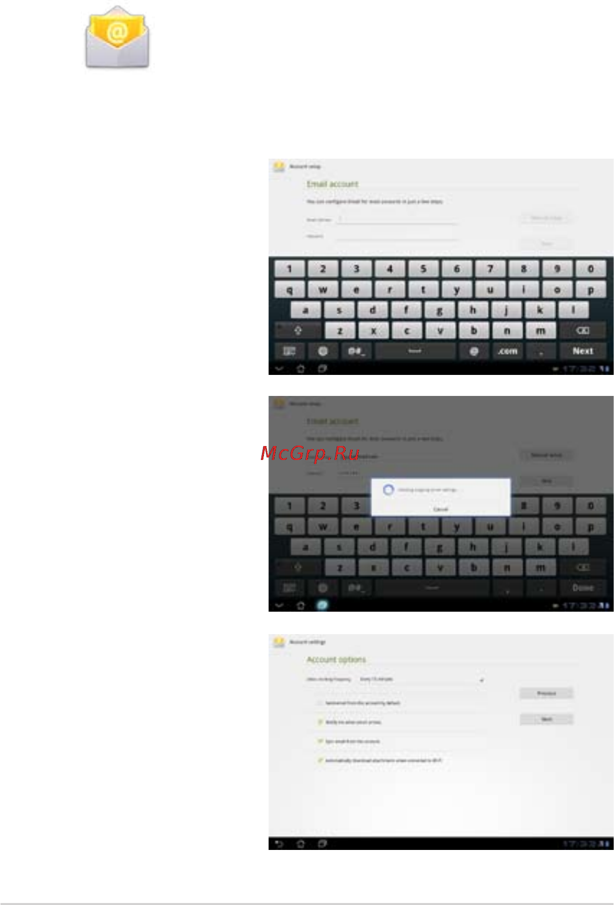Asus EEE Pad Slider SL101 32Gb [28/54] Почта