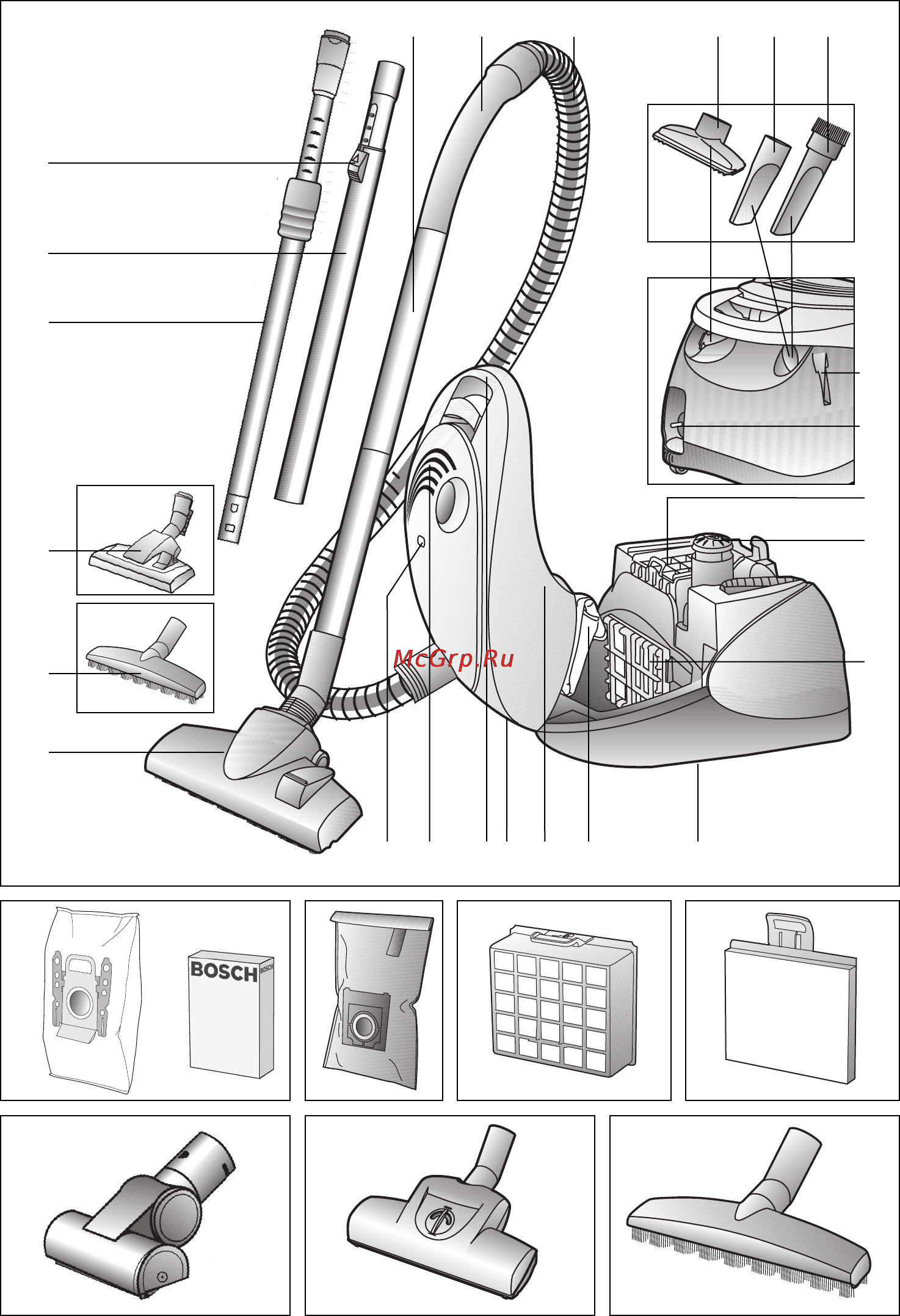 Bosch BSG 61800 RU Инструкция по эксплуатации онлайн [100/105] 58891