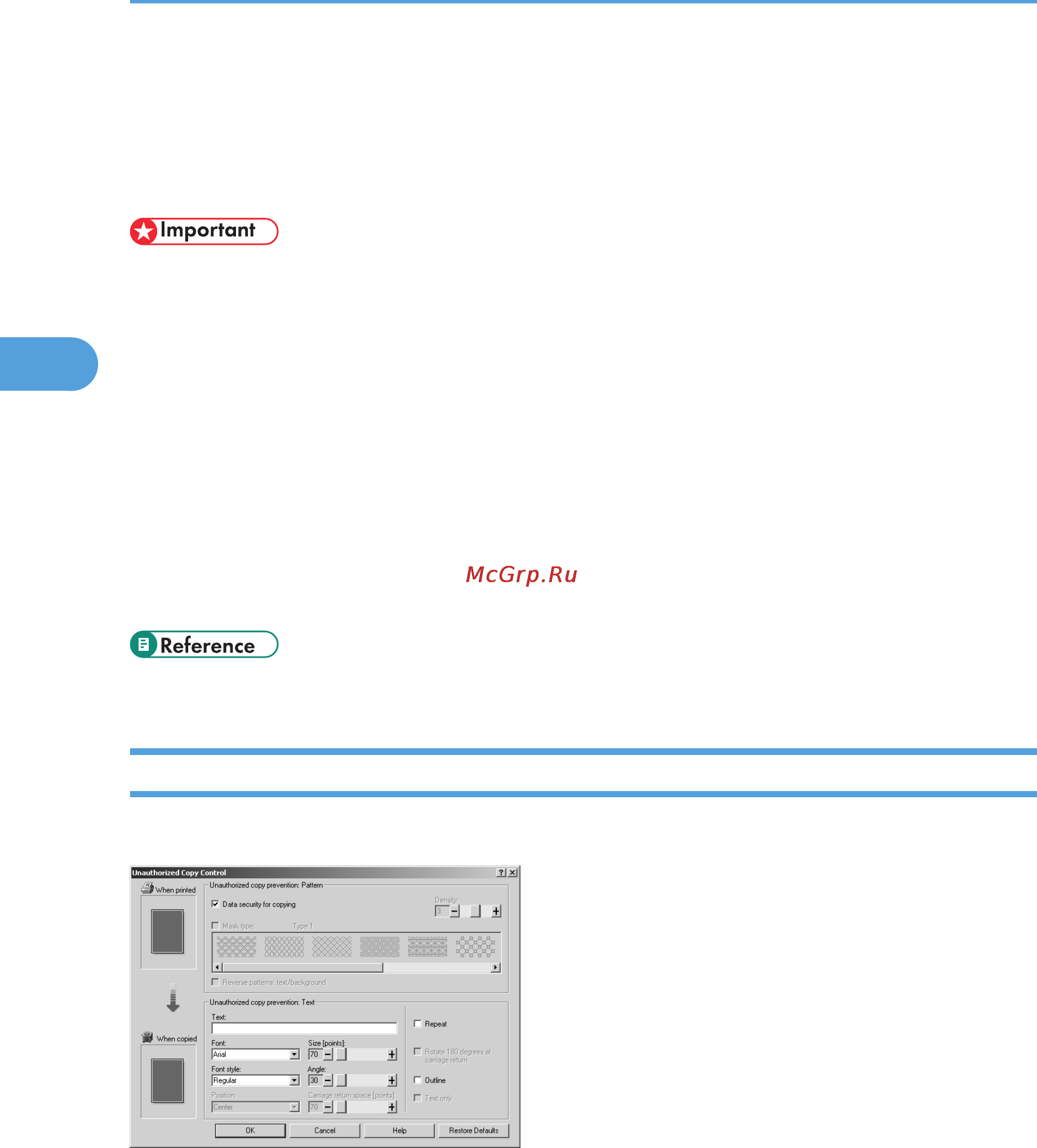 Ricoh Aficio SP C811DN [98/384] Using data security for copying