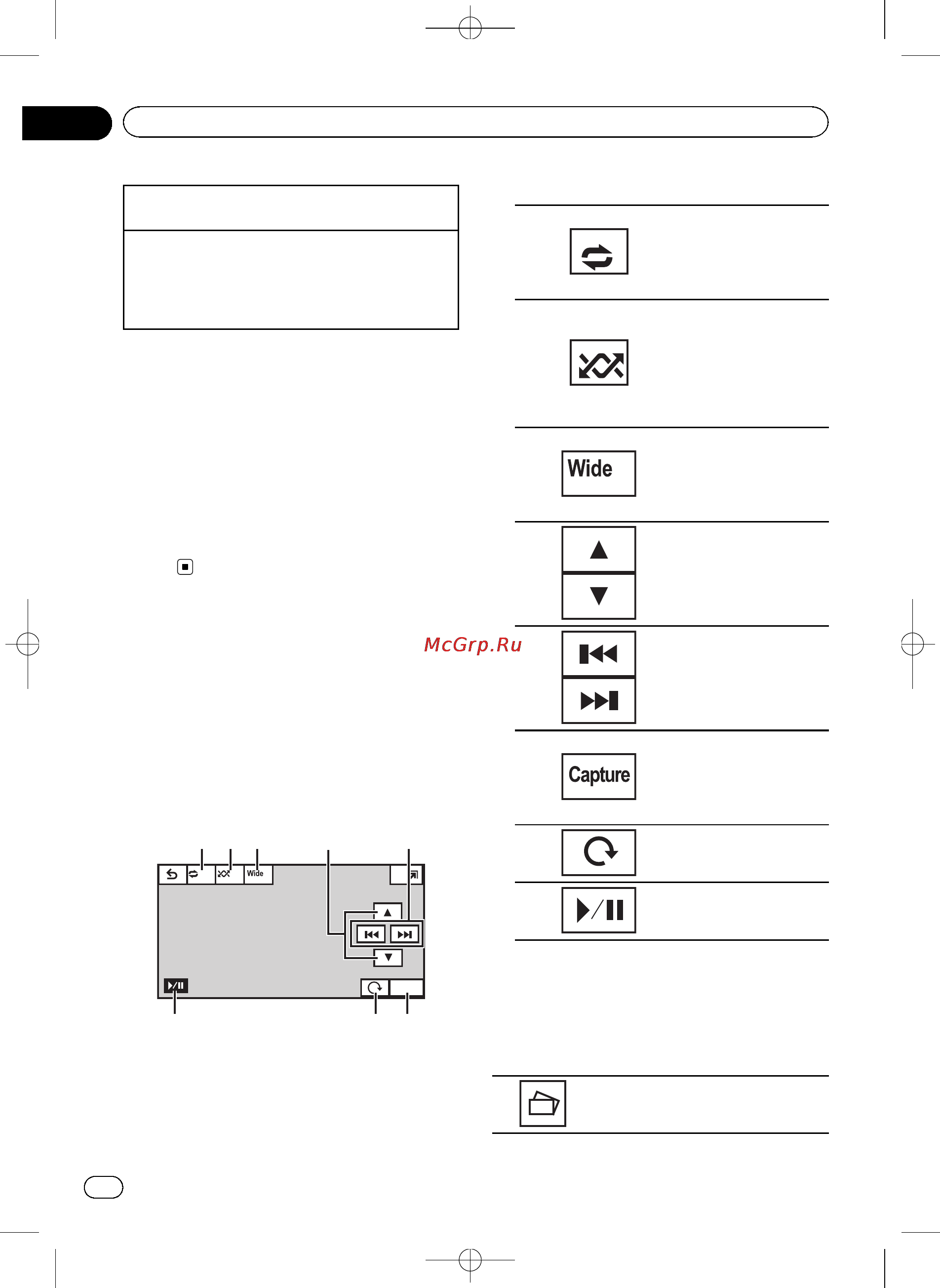 Pioneer AVH-1400DVD [28/132] Можно просматривать в режиме слайд шоу фотоснимки сохраненные на cd r cd rw usb прослушивая при этом другой источник