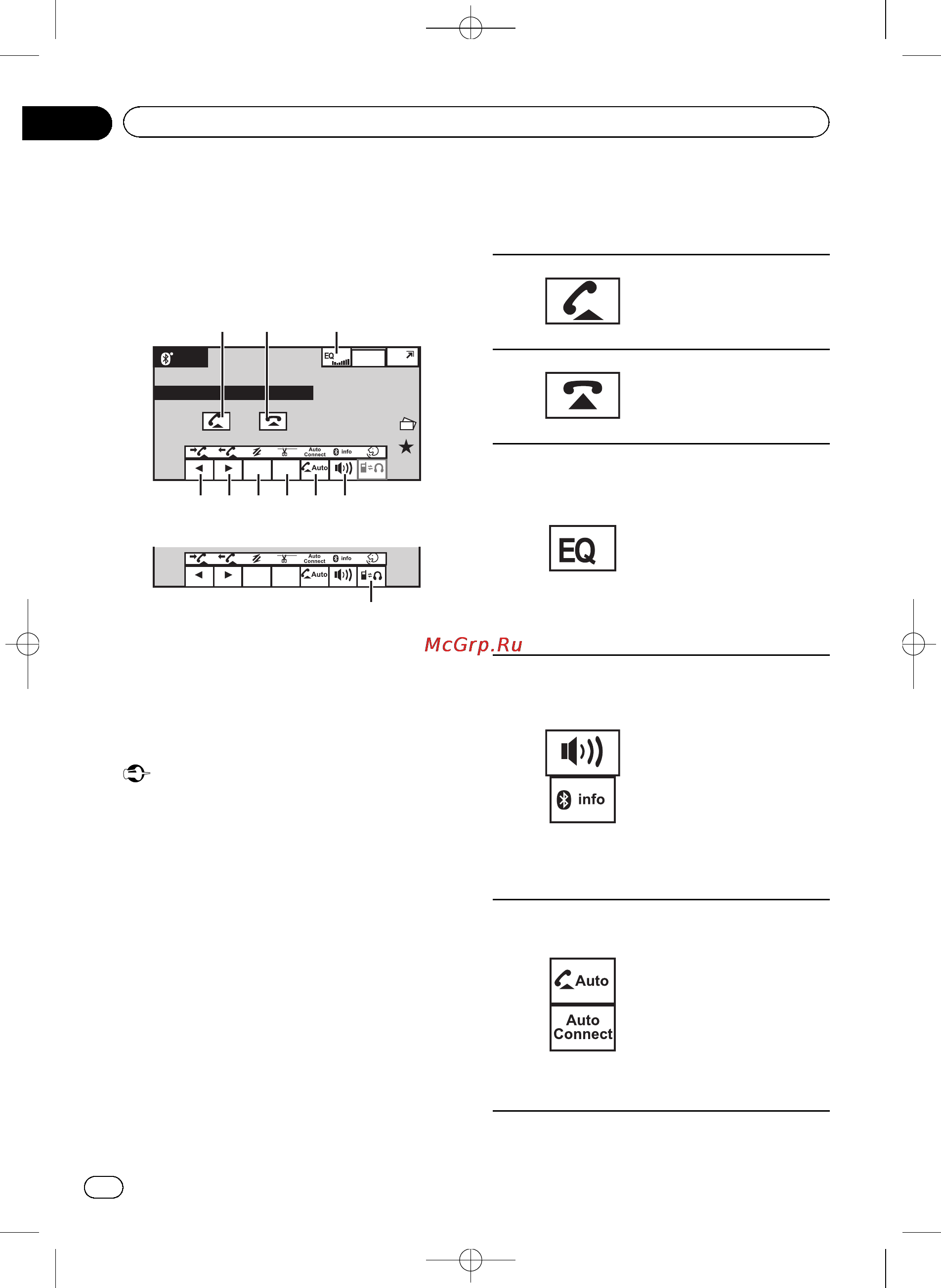 Pioneer AVH-1400DVD [32/132] Знакомство с функциями телефона bluetooth