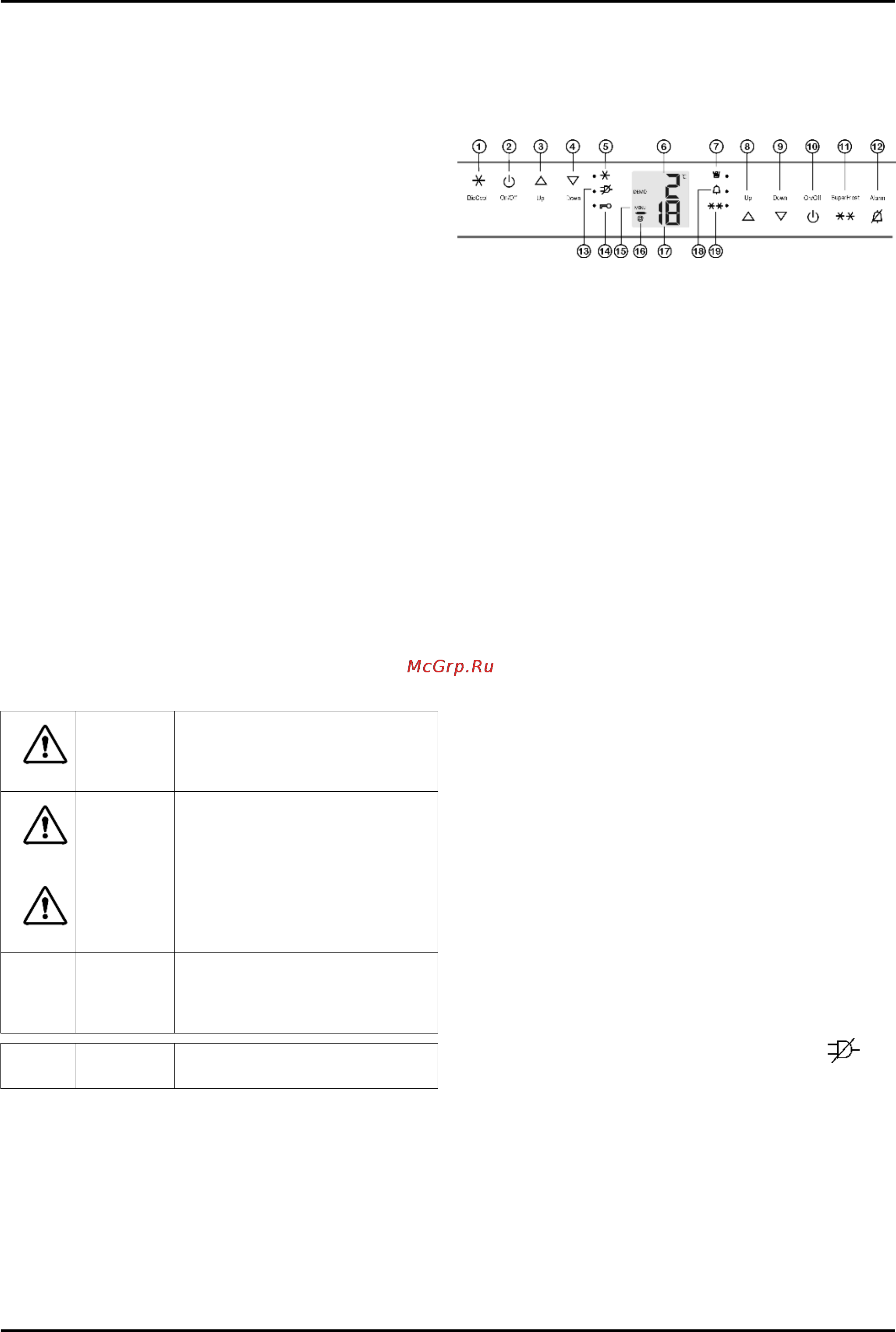 Liebherr SBSes 7353-24 [22/36] Органы управления и индикации