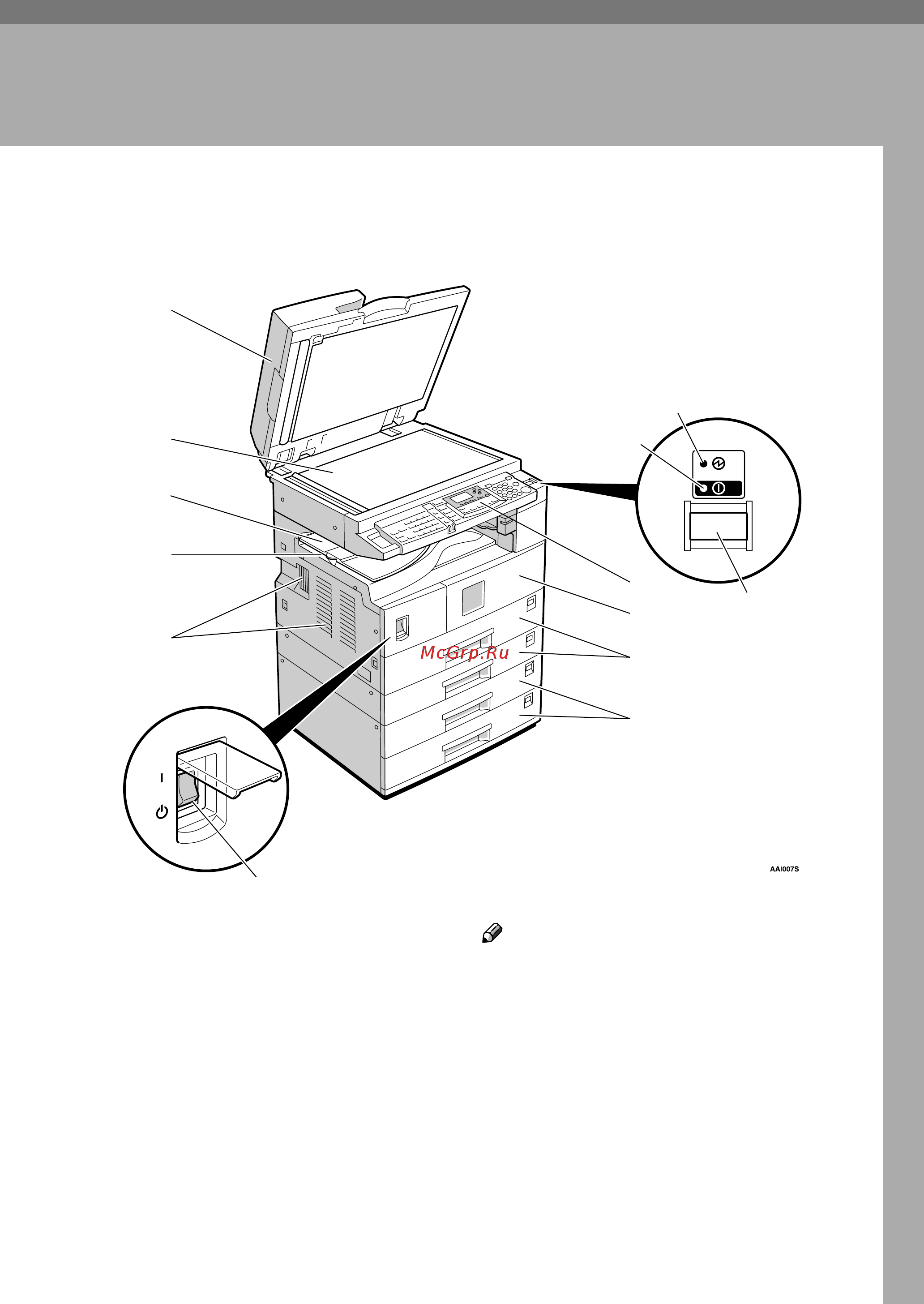 Ricoh Aficio 2020 [23/130] Guide to components