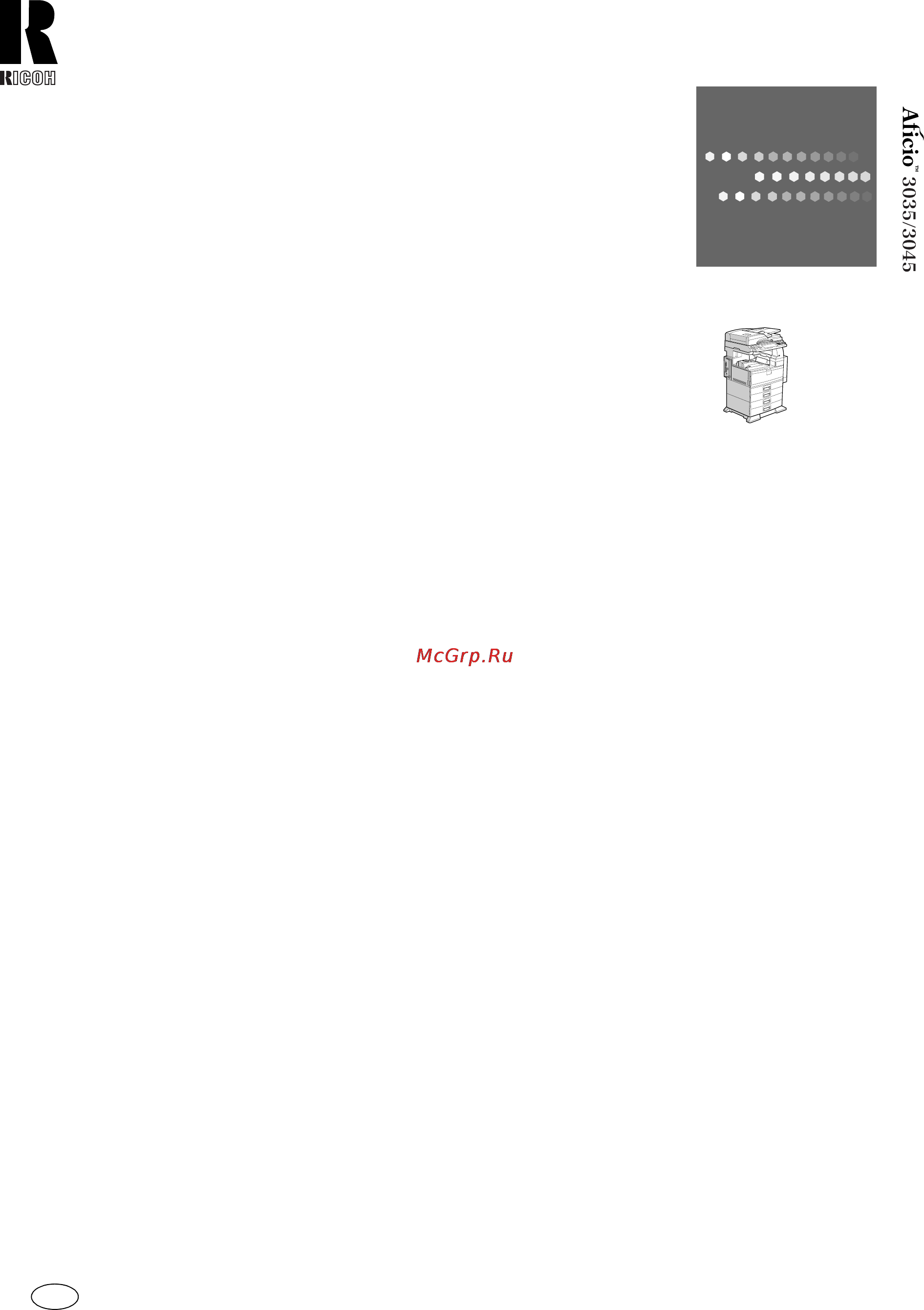 Ricoh Aficio 3035 [240/240] Overseas affiliates