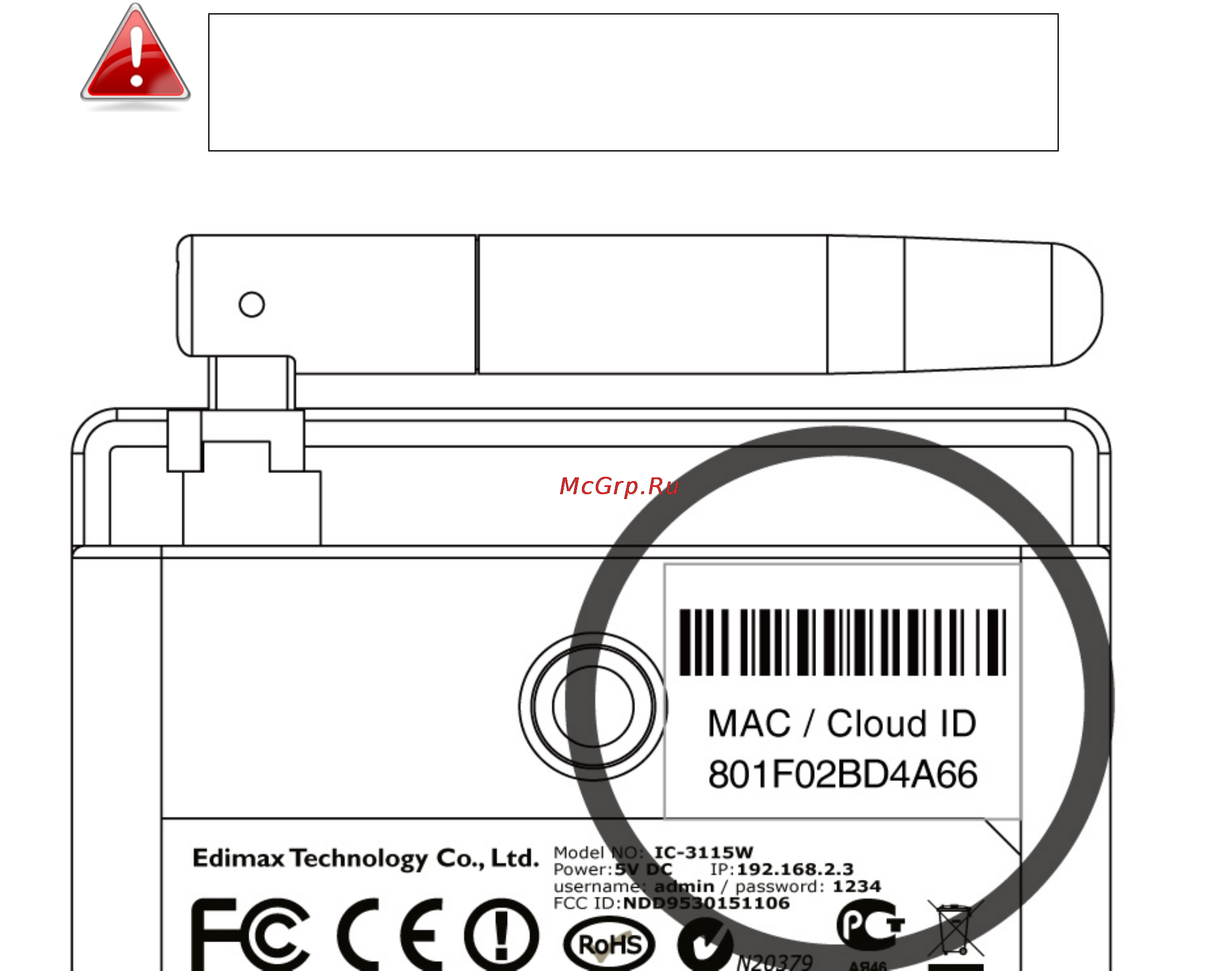 Edimax IC-3115W [7/26] Ii 3 обозначение продукта