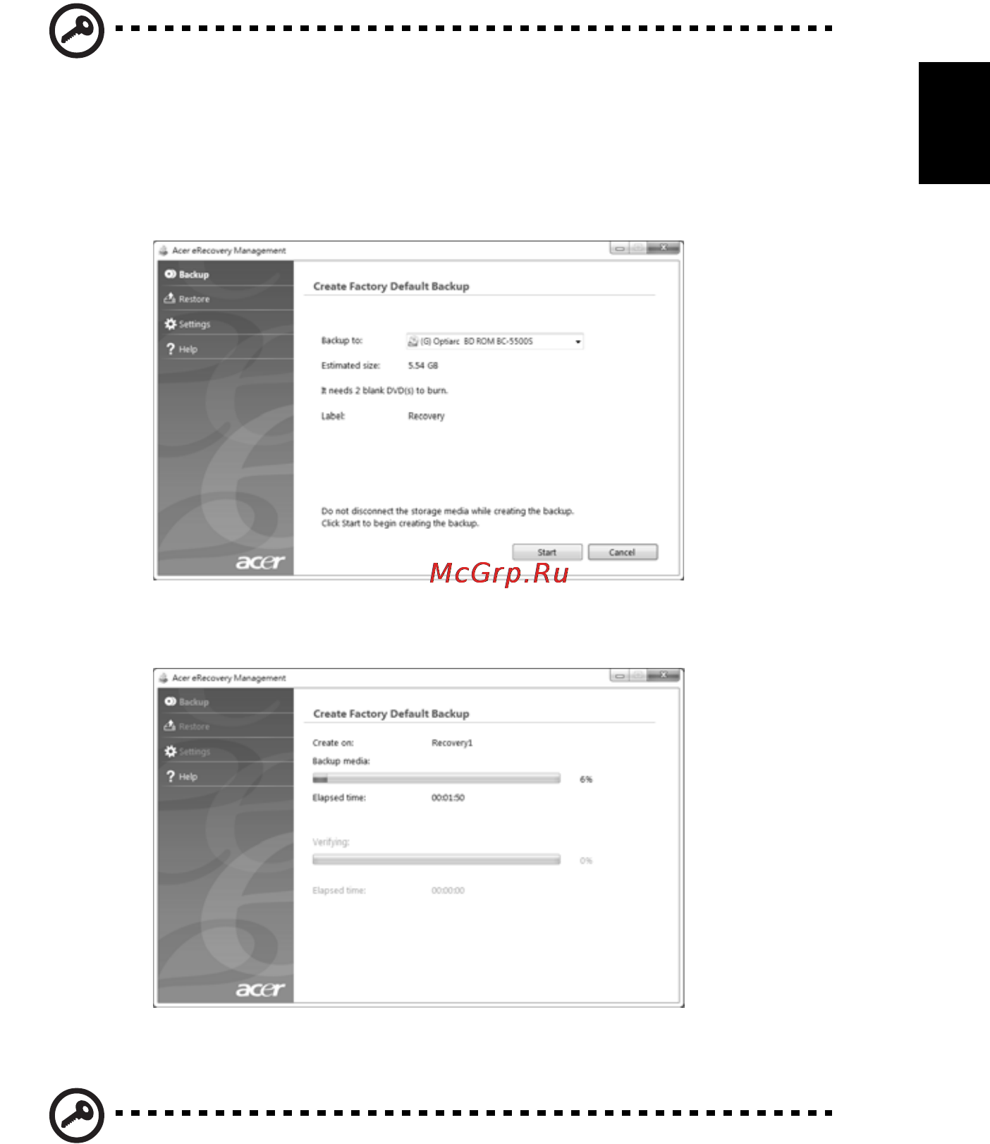 Acer Aspire 5733-384G32Mnkk [35/78] Русский