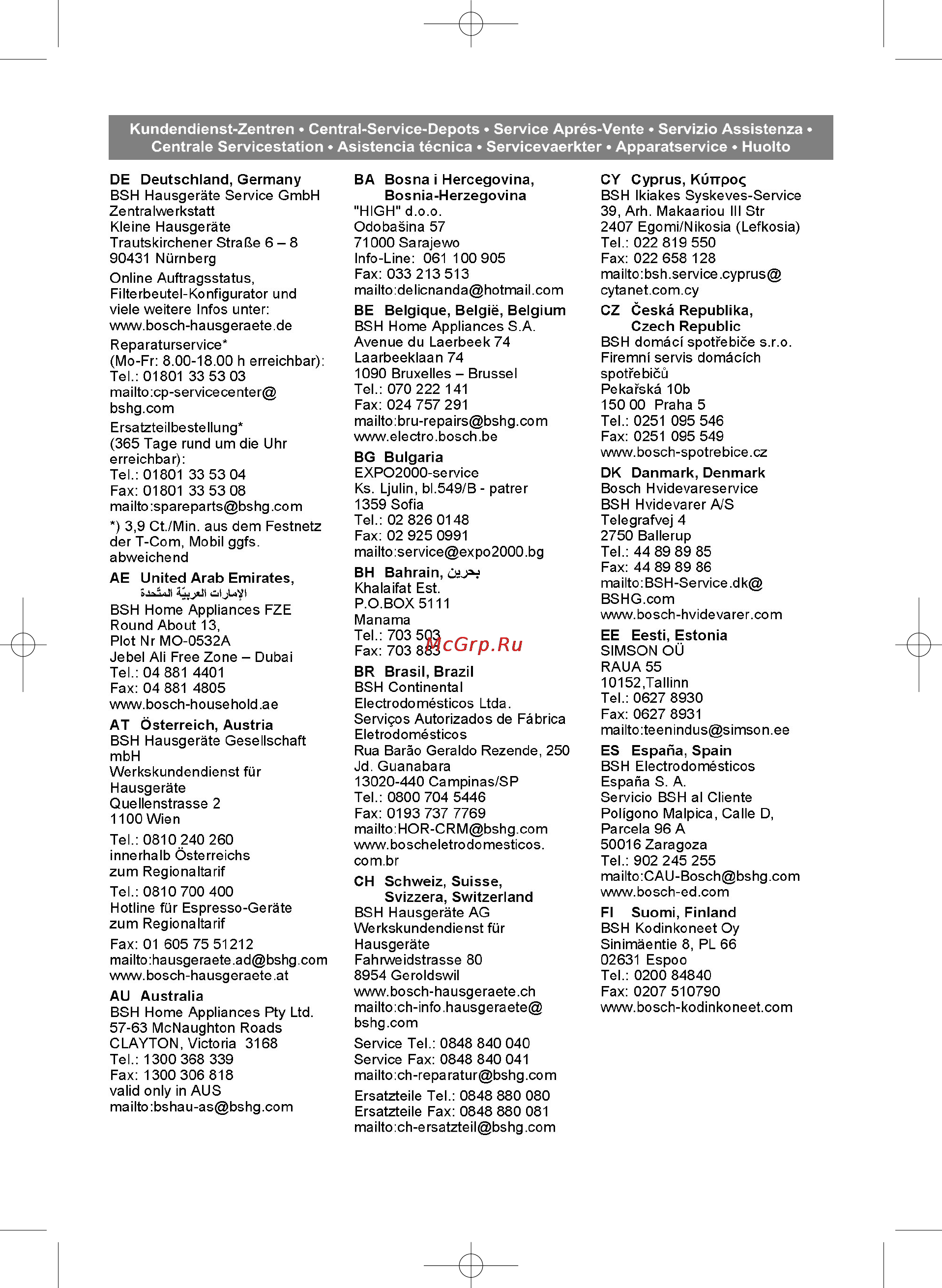 Bosch BSGL 2MOVE3 [81/90] Innenteil 362 949 a 11 6 008 13 14 uhr seite 79