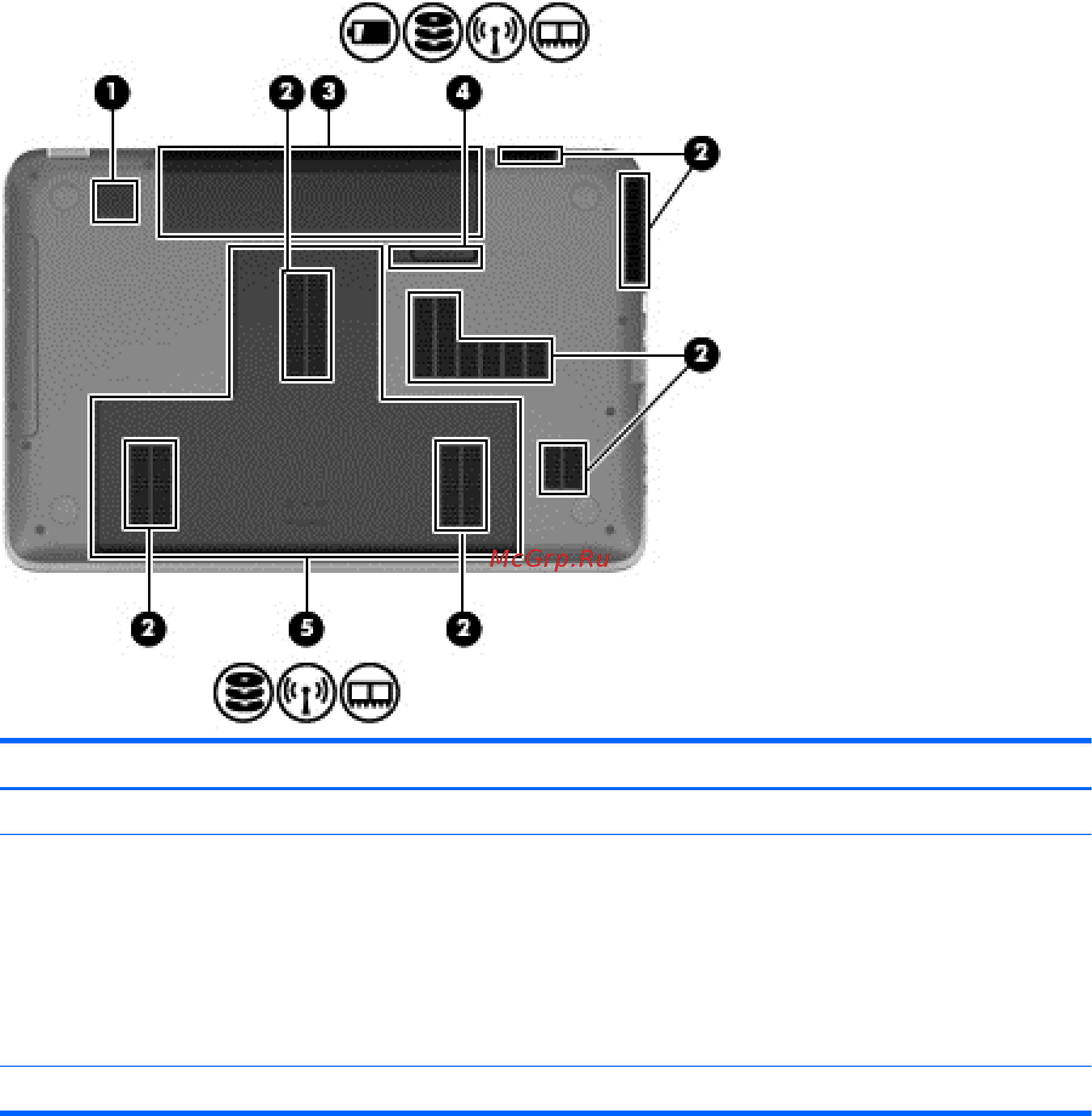 HP dv7-6c54er A8V18EA [21/54] Вид снизу