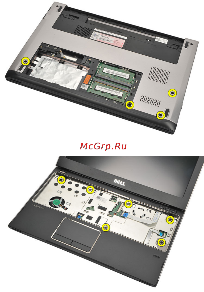 Dell Vostro v131 /v131-3711/ Red [25/98] Снятие упора для рук