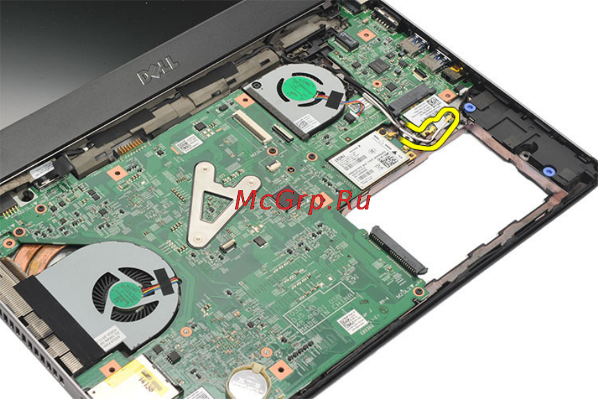 Dell Vostro v131 /v131-3711/ Red [29/98] Извлечение платы беспроводной локальной сети wlan
