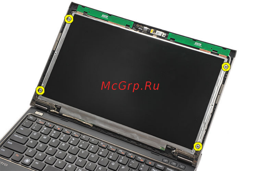 Dell Vostro v131 /v131-3711/ Red [43/98] Снятие панели дисплея