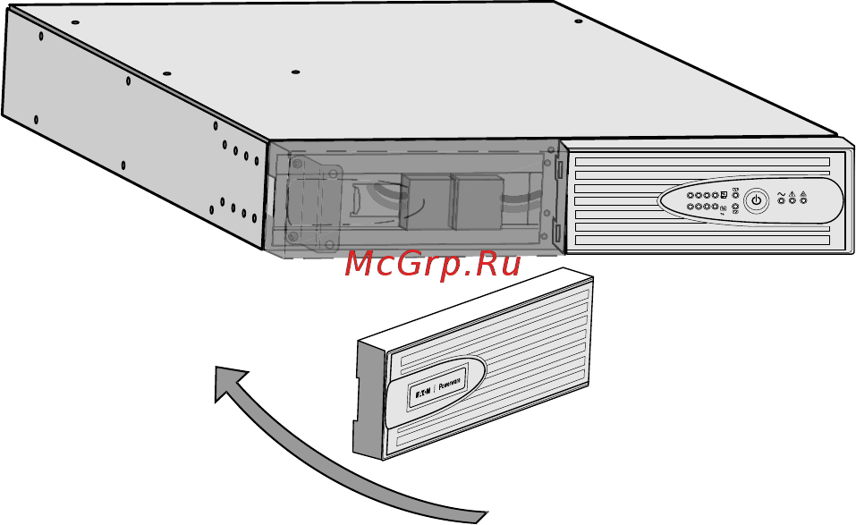 Eaton Powerware 5130 1250 ВА 2U [13/39] Монтаж ибп