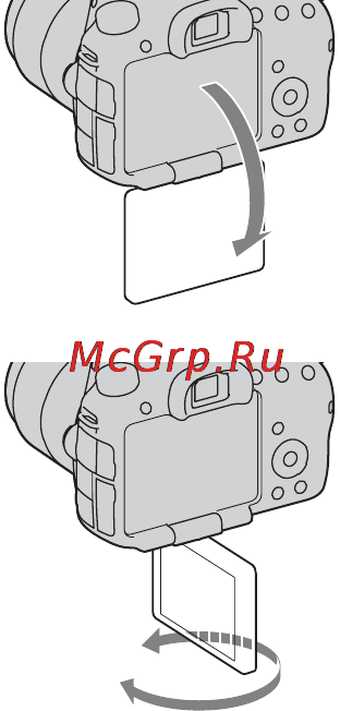 Sony SLT-A65K+1855 [138/198] Настроювання кута нахилу рк монітора