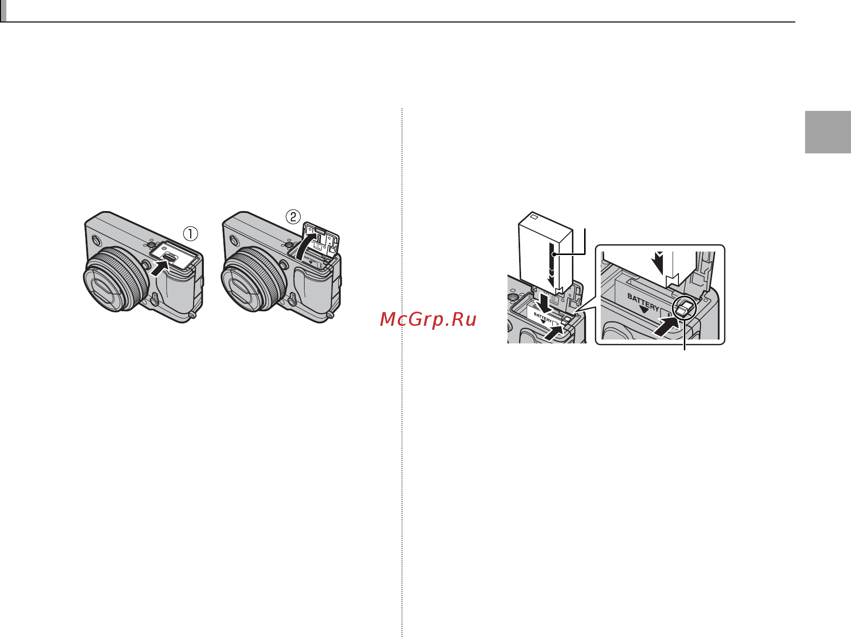Fujifilm X-Pro 1 Body [29/136] Установка батареи и карты памяти установка батареи и карты памяти