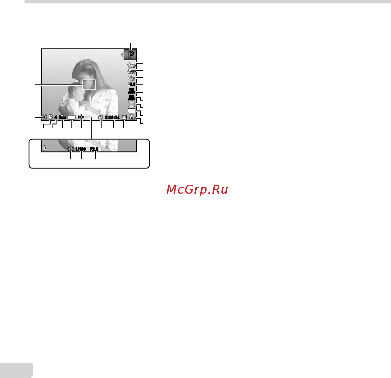 Olympus VG-170 Black [4/66] Монитор