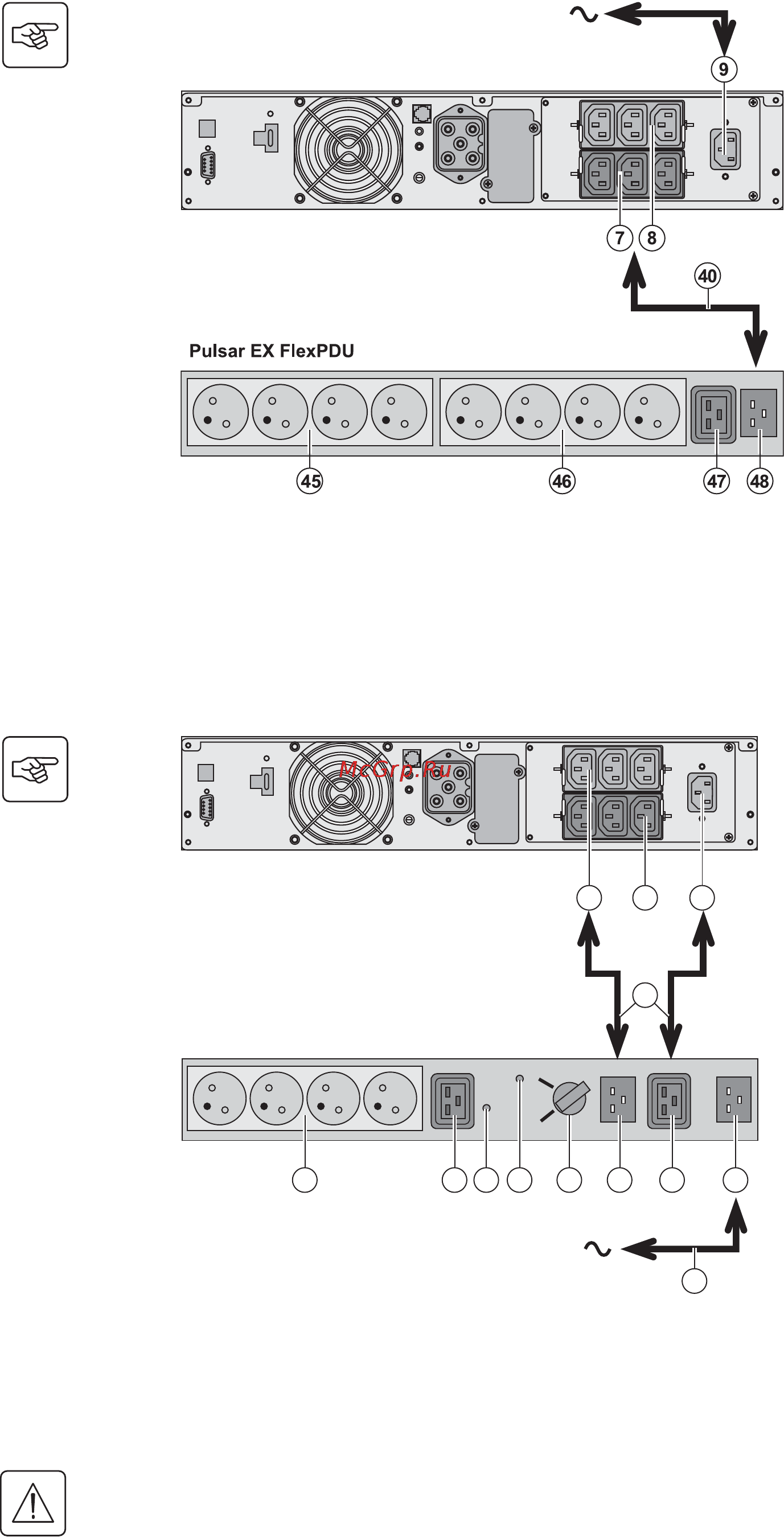 Eaton Powerware EX 1500 RT2U [99/200] Installazione