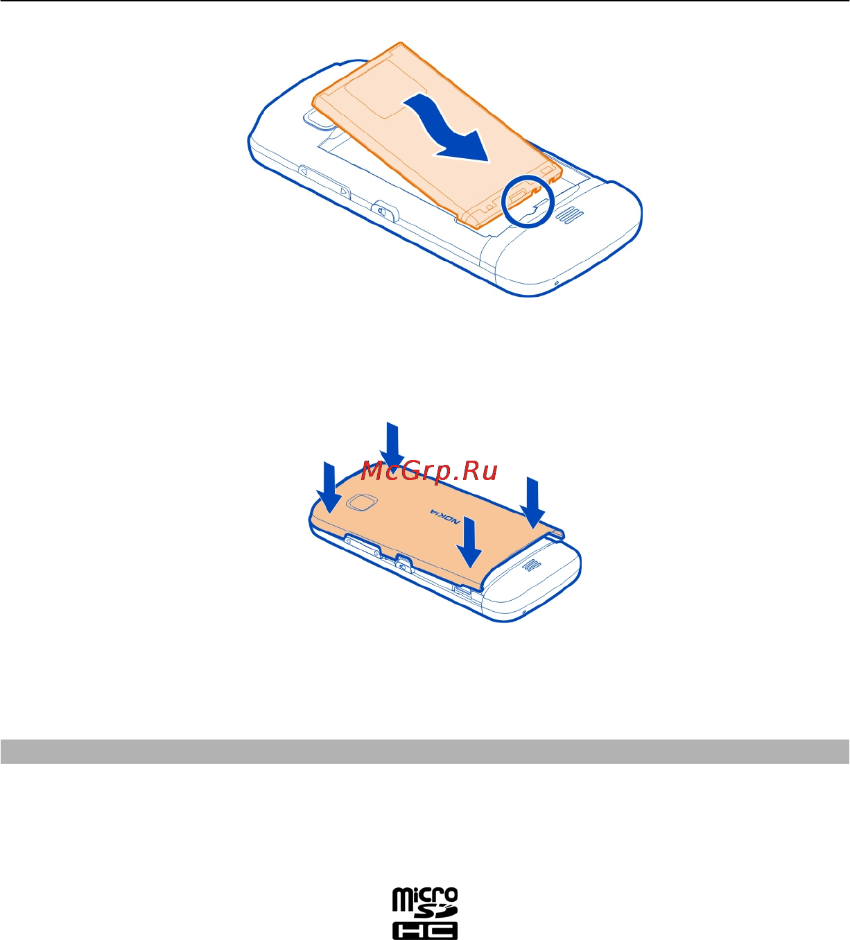 Nokia C5-06 White/Red [9/137] Установка карты памяти
