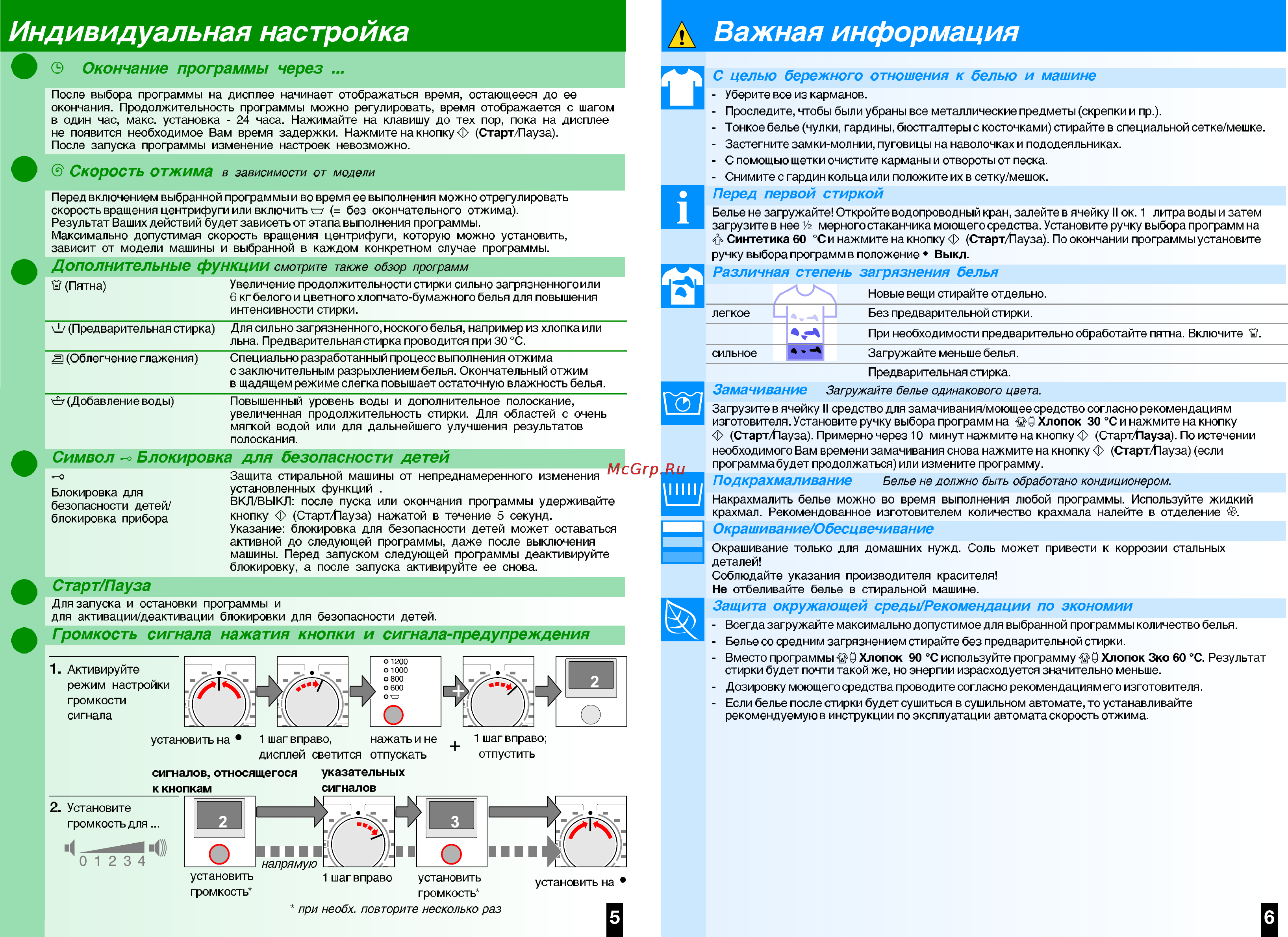 Bosch WAE 20361 OE [5/8] Важная информация